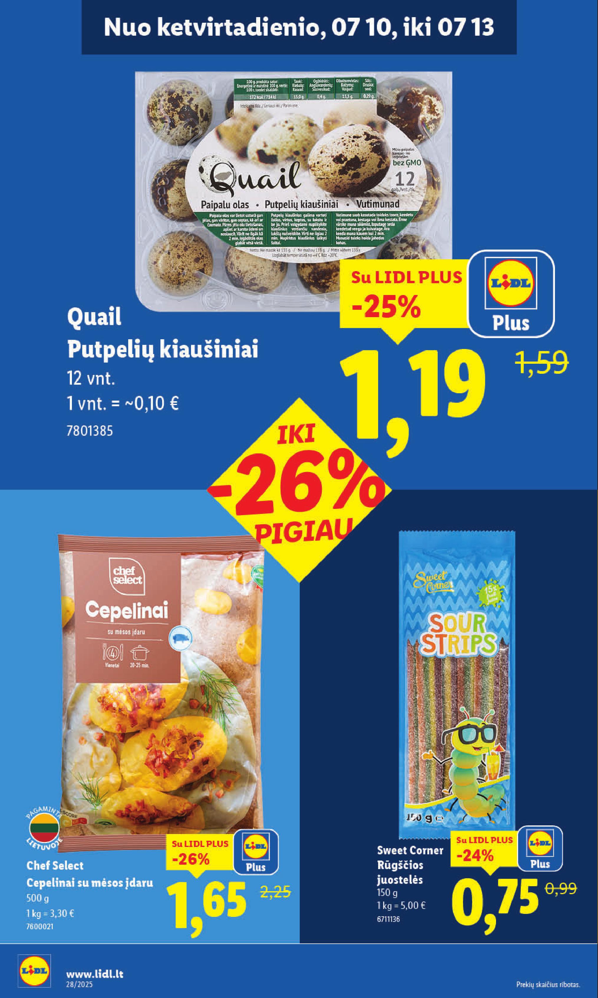 Naujausias LIDL kaininis katalogas 2025.07.07 - 2025.07.13