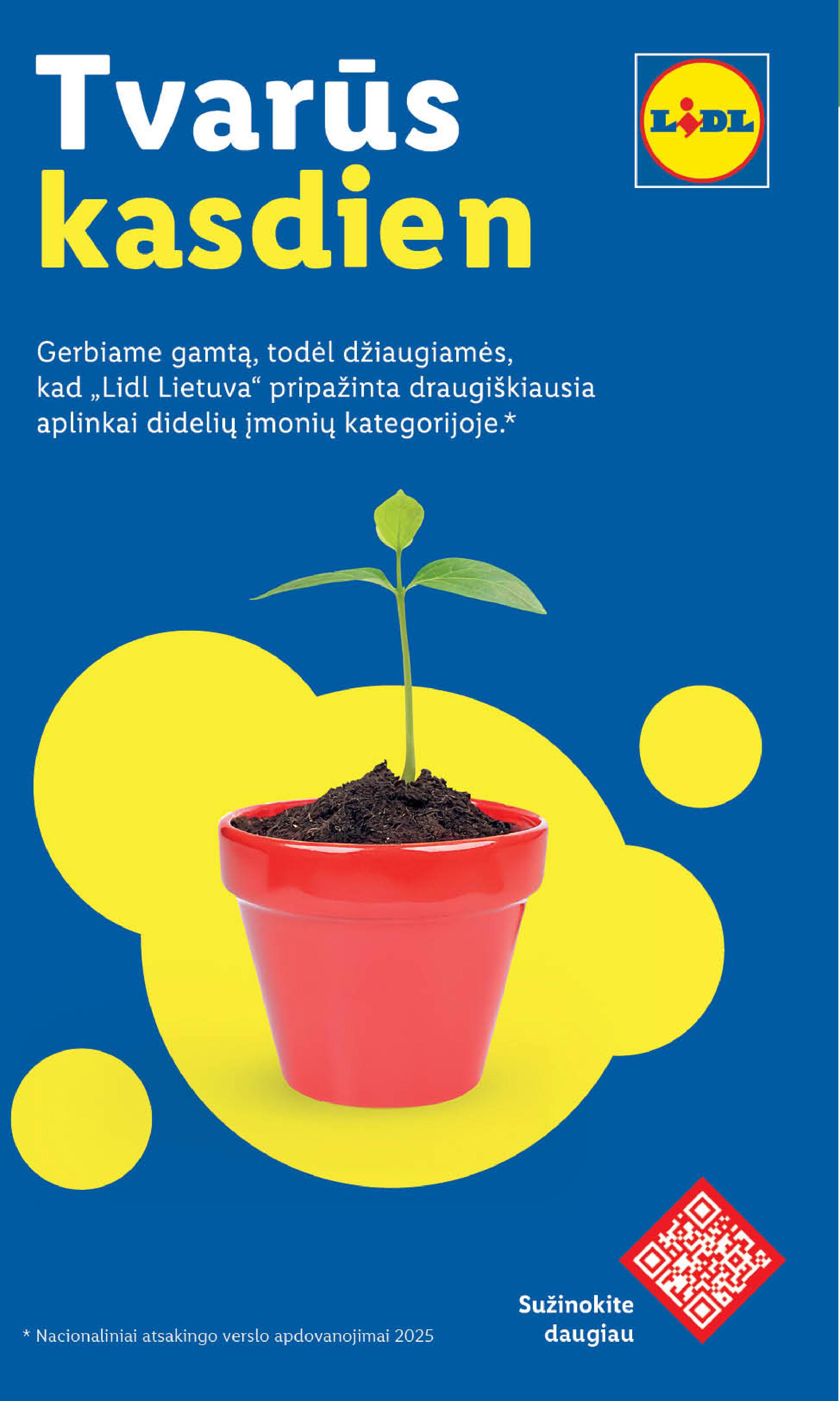 LIDL akcijų ir nuolaidų leidinys 2025.04.21 - 2025.04.27