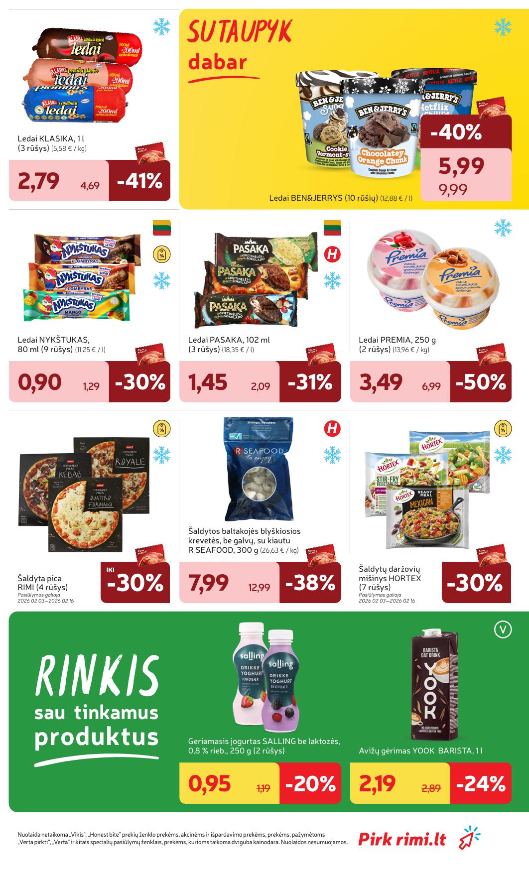 Naujausias RIMI kaininis katalogas 2026.02.10 - 2026.02.16
