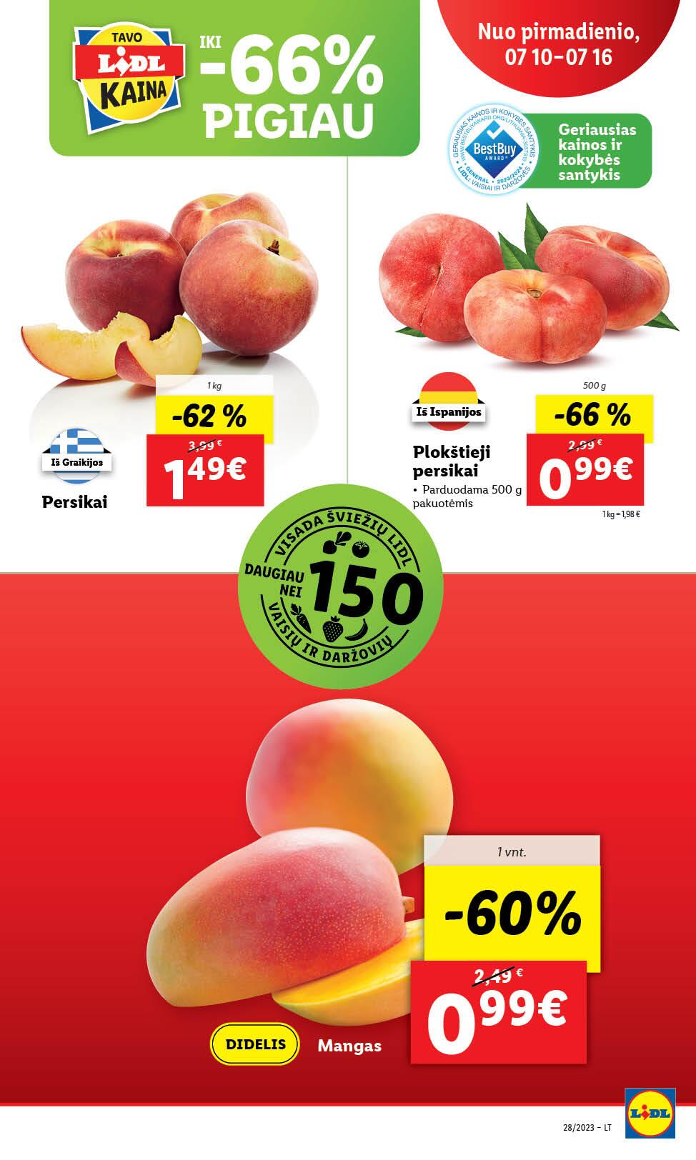 Naujausias LIDL kaininis katalogas 2023.07.10 - 2023.07.16