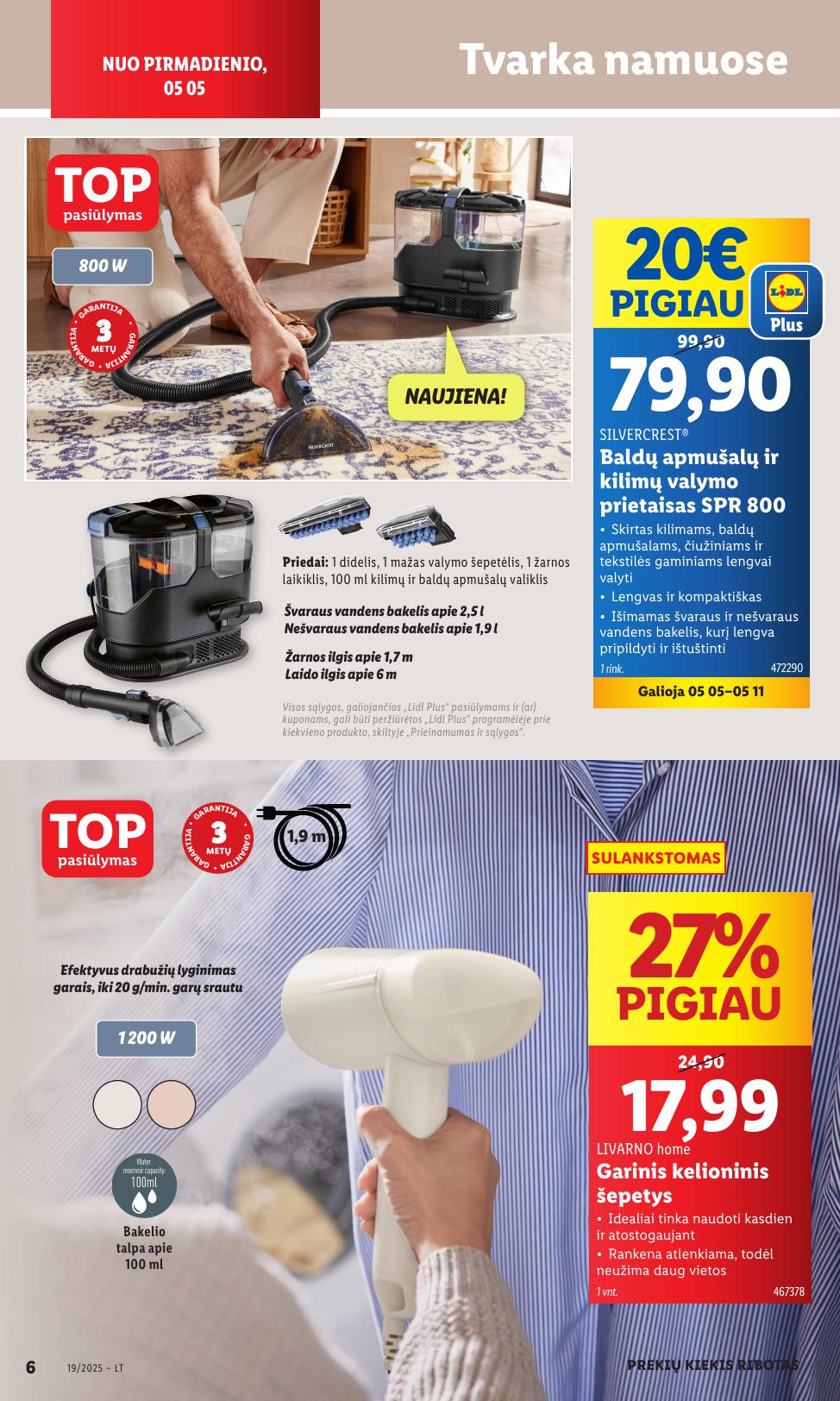 LIDL ne maisto prekių leidinys 2025.05.05 - 2025.05.11