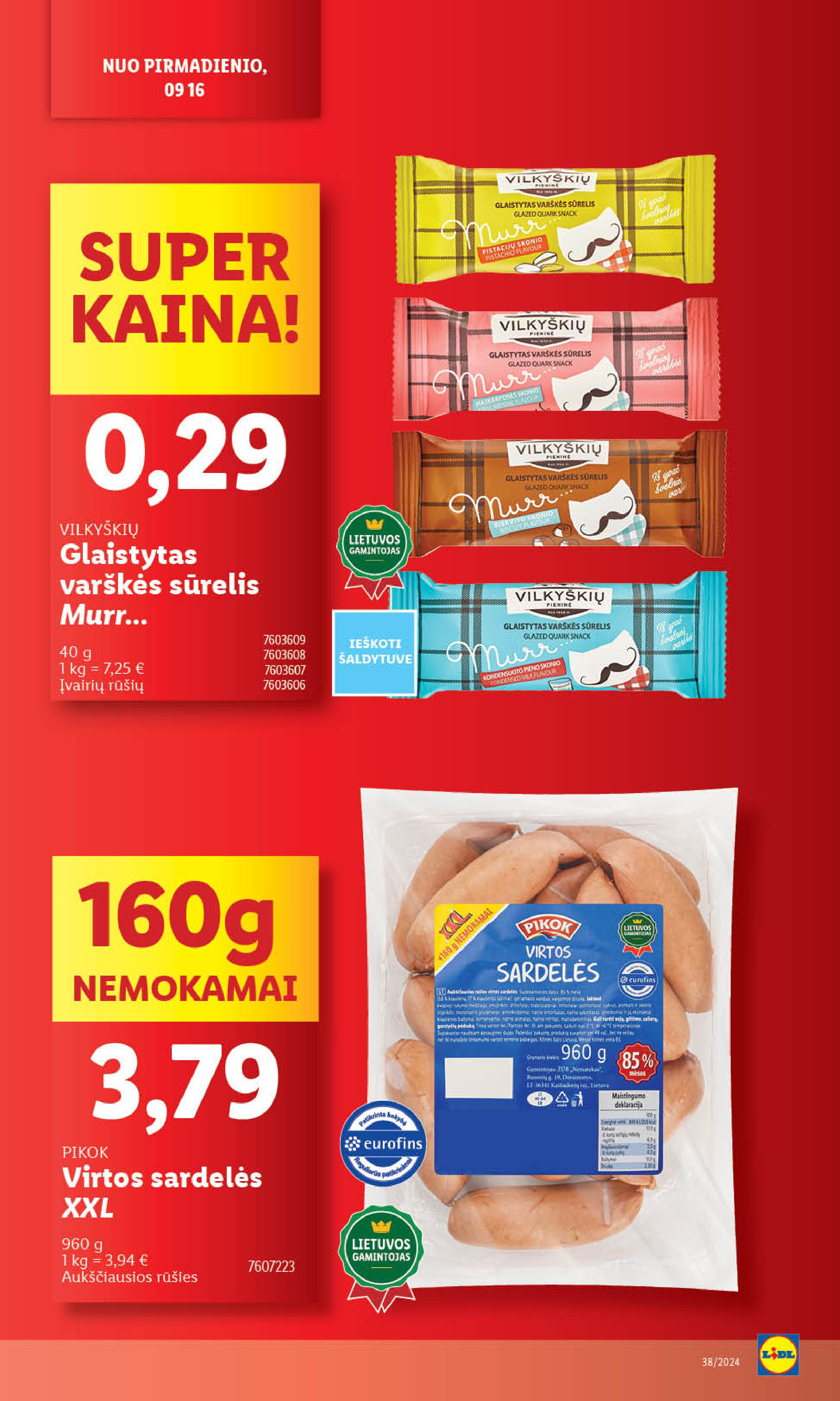 Naujausias LIDL kaininis katalogas 2024.09.16 - 2024.09.22
