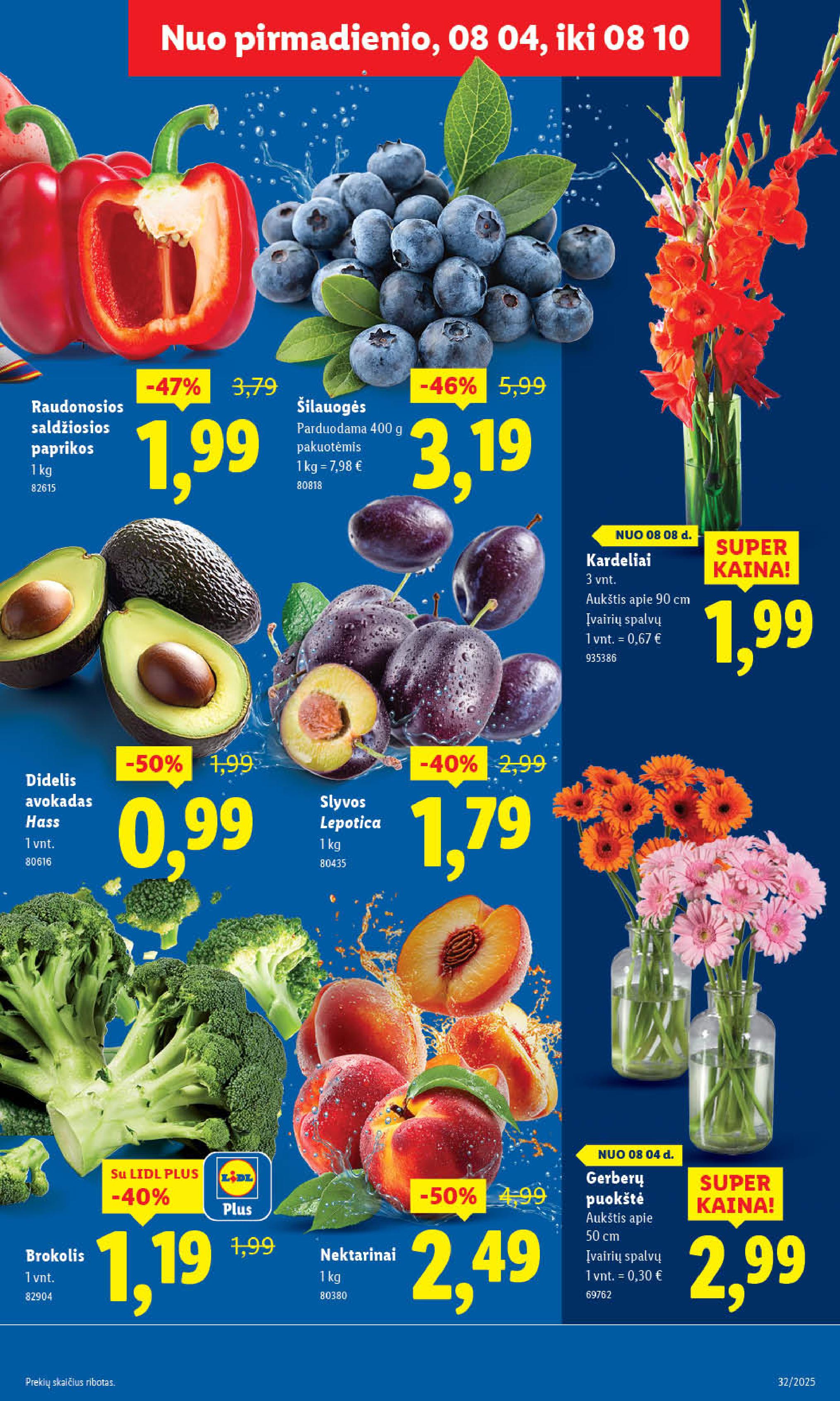 Naujausias LIDL kaininis katalogas 2025.08.04 - 2025.08.10