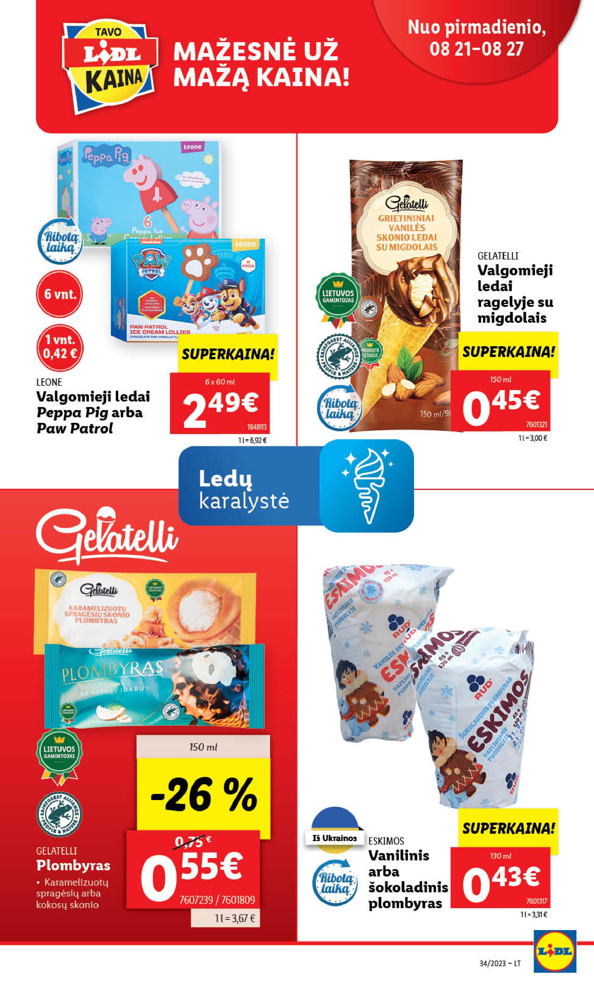 Naujausias LIDL kaininis katalogas 2023.08.21 - 2023.08.27