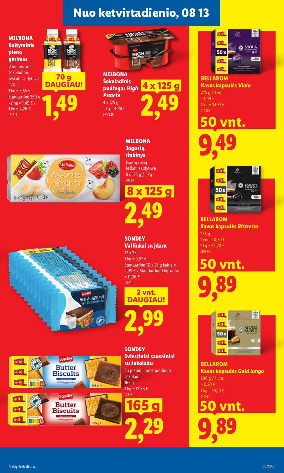 Naujausias LIDL kaininis katalogas 2026.08.10 - 2026.08.16