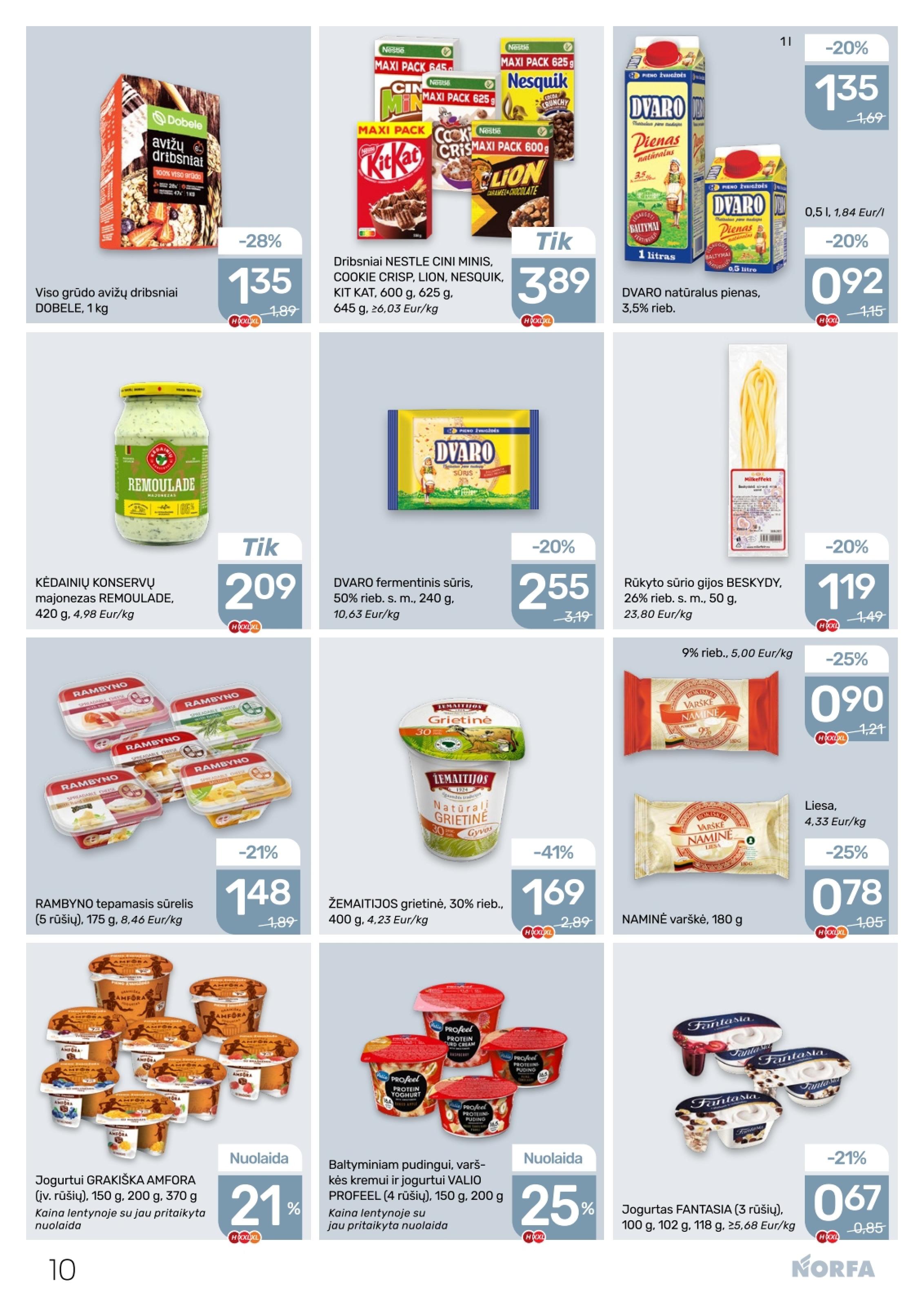 Naujausias NORFA kaininis katalogas 2026.04.02 - 2026.04.15