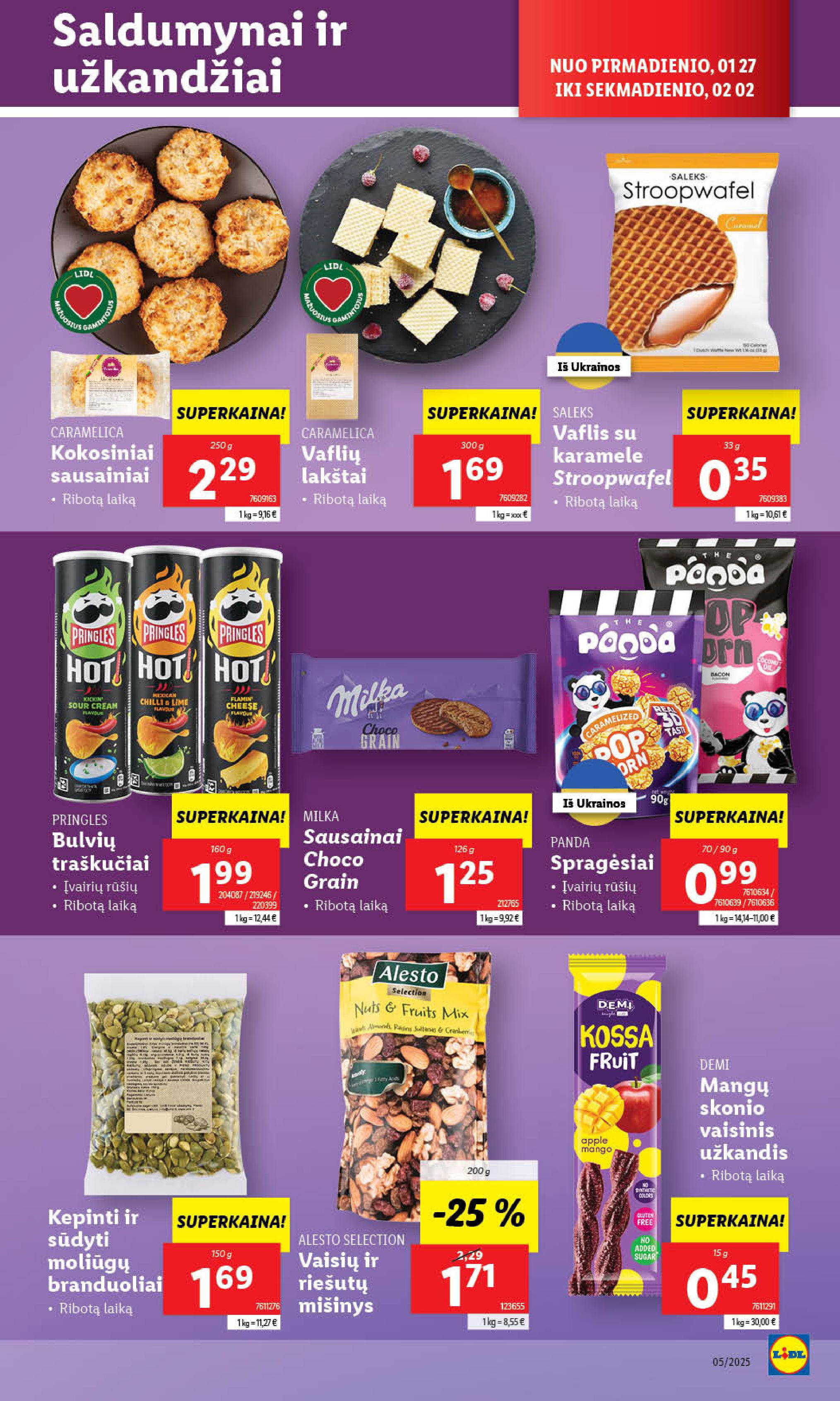 Naujausias LIDL kaininis katalogas 2025.01.27 - 2025.02.02