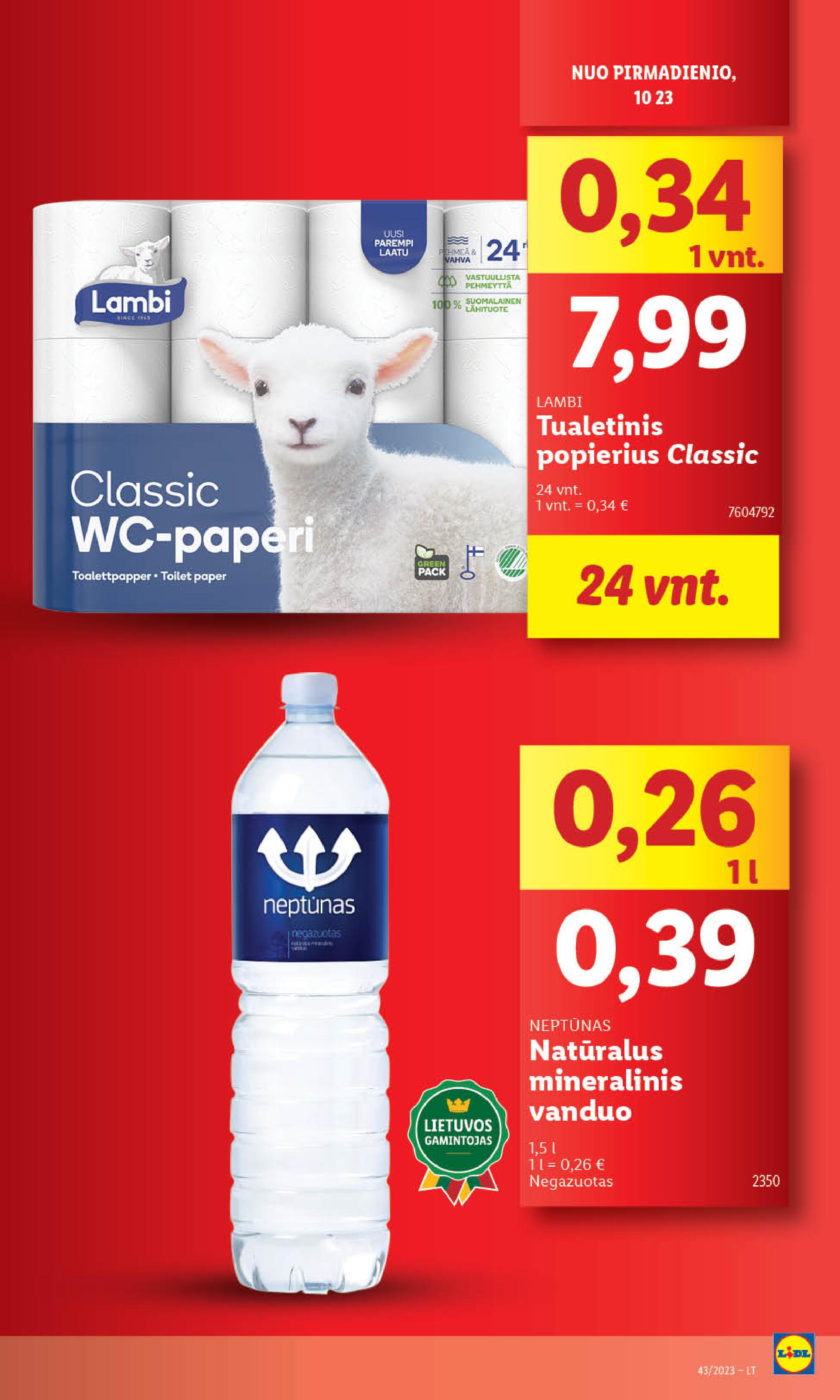 Naujausias LIDL kaininis katalogas 2023.10.23 - 2023.10.29