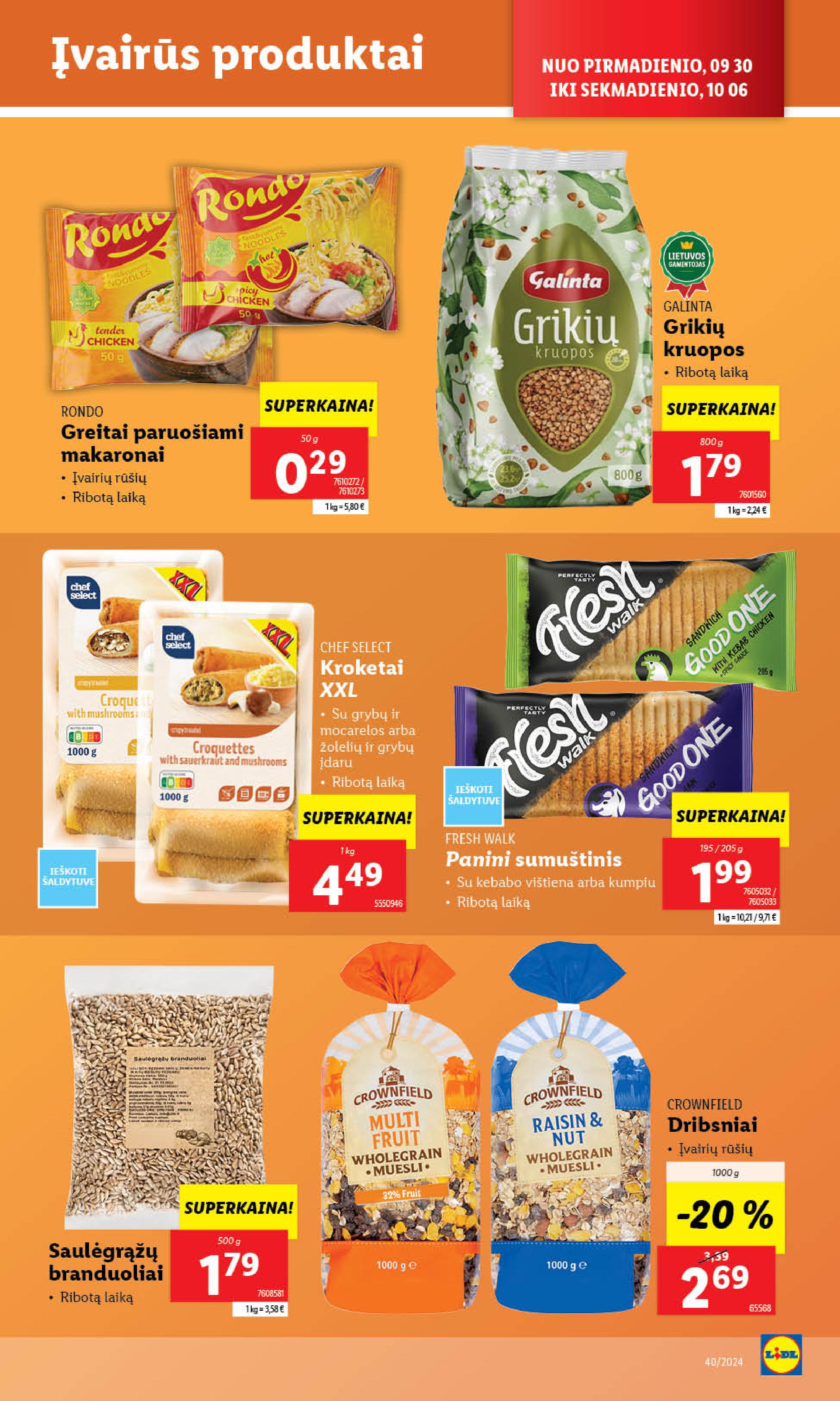 Naujausias LIDL kaininis katalogas 2024.09.30 - 2024.10.06