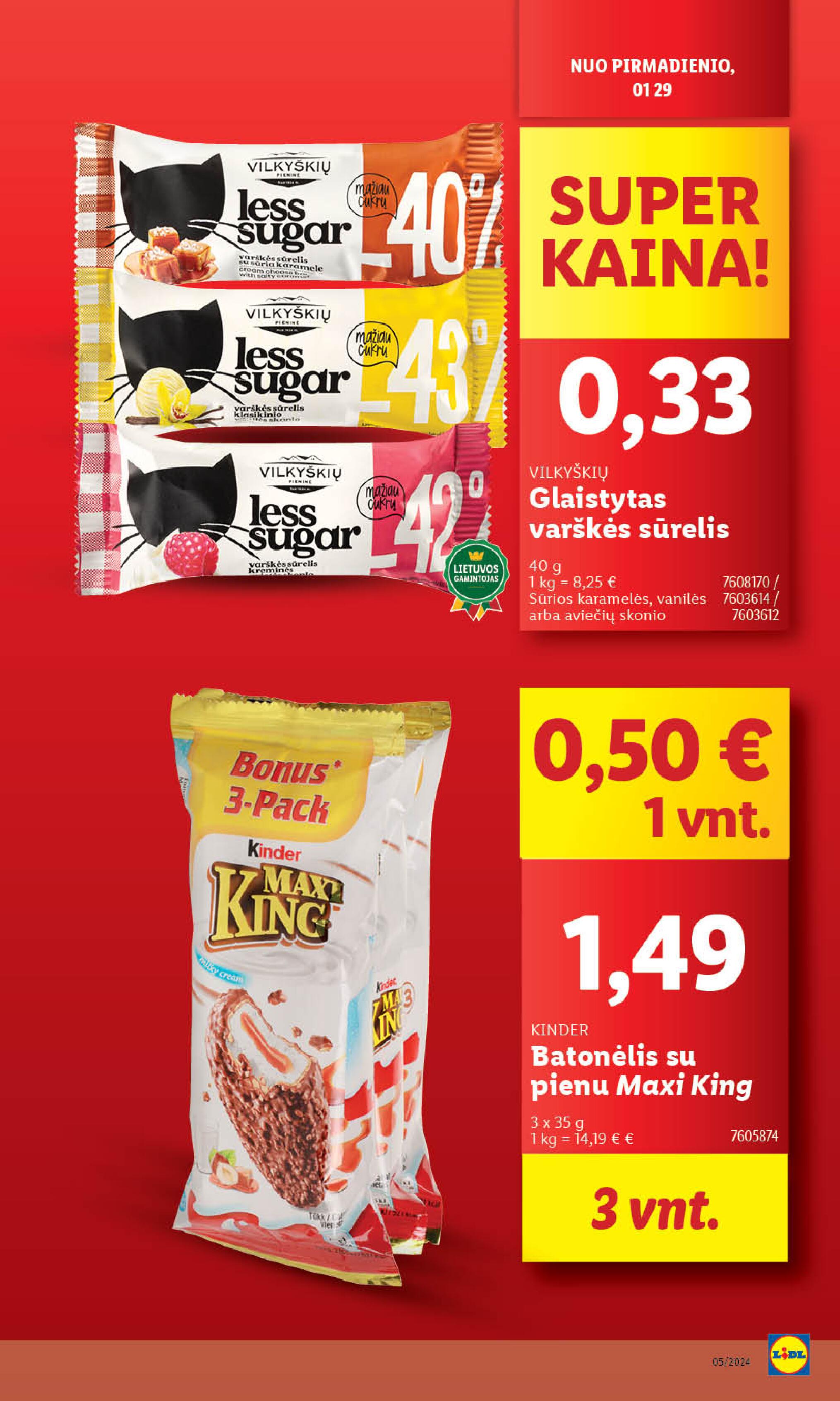 Naujausias LIDL kaininis katalogas 2024.01.29 - 2024.02.04
