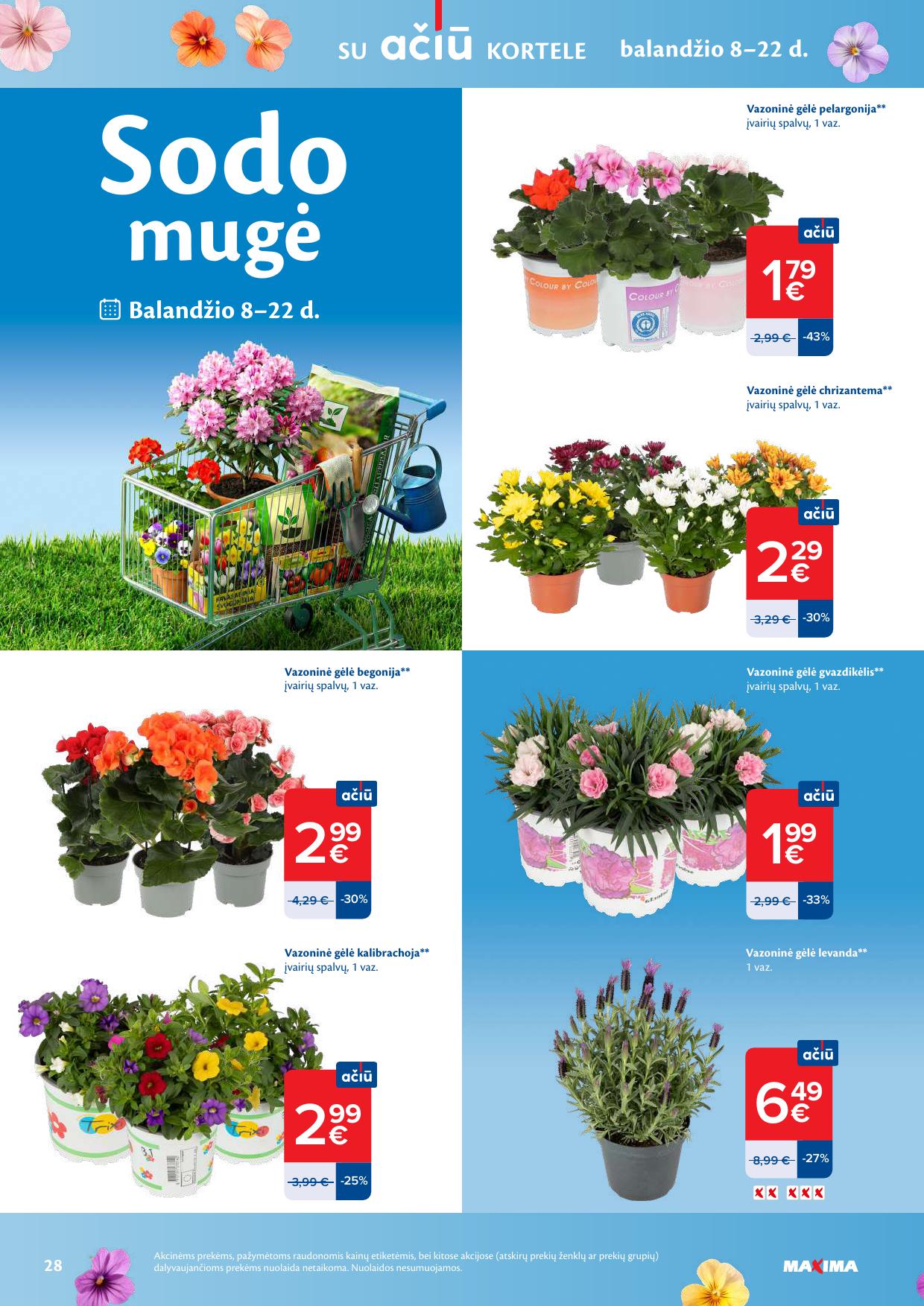 MAXIMA akcijų ir nuolaidų leidinys Nr.16 2026.04.14 - 2026.04.20