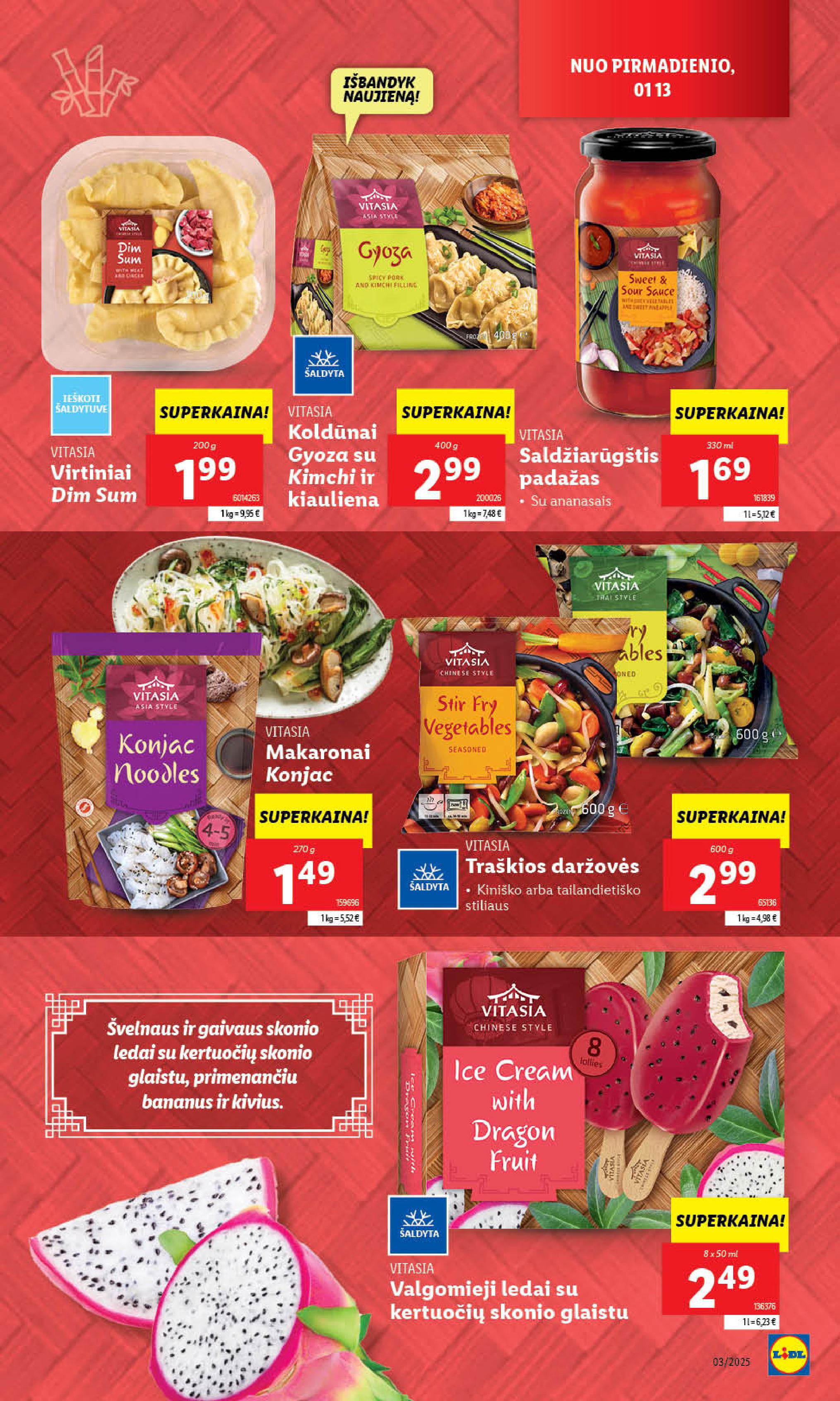 Naujausias LIDL kaininis katalogas 2025.01.13 - 2025.01.19