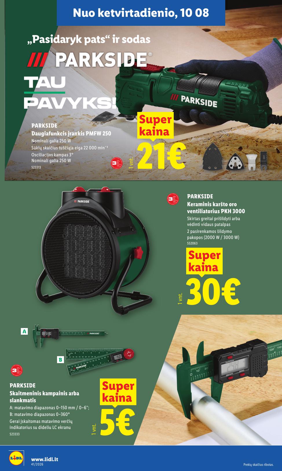 LIDL ne maisto prekių leidinys 2026.10.05 - 2026.10.11