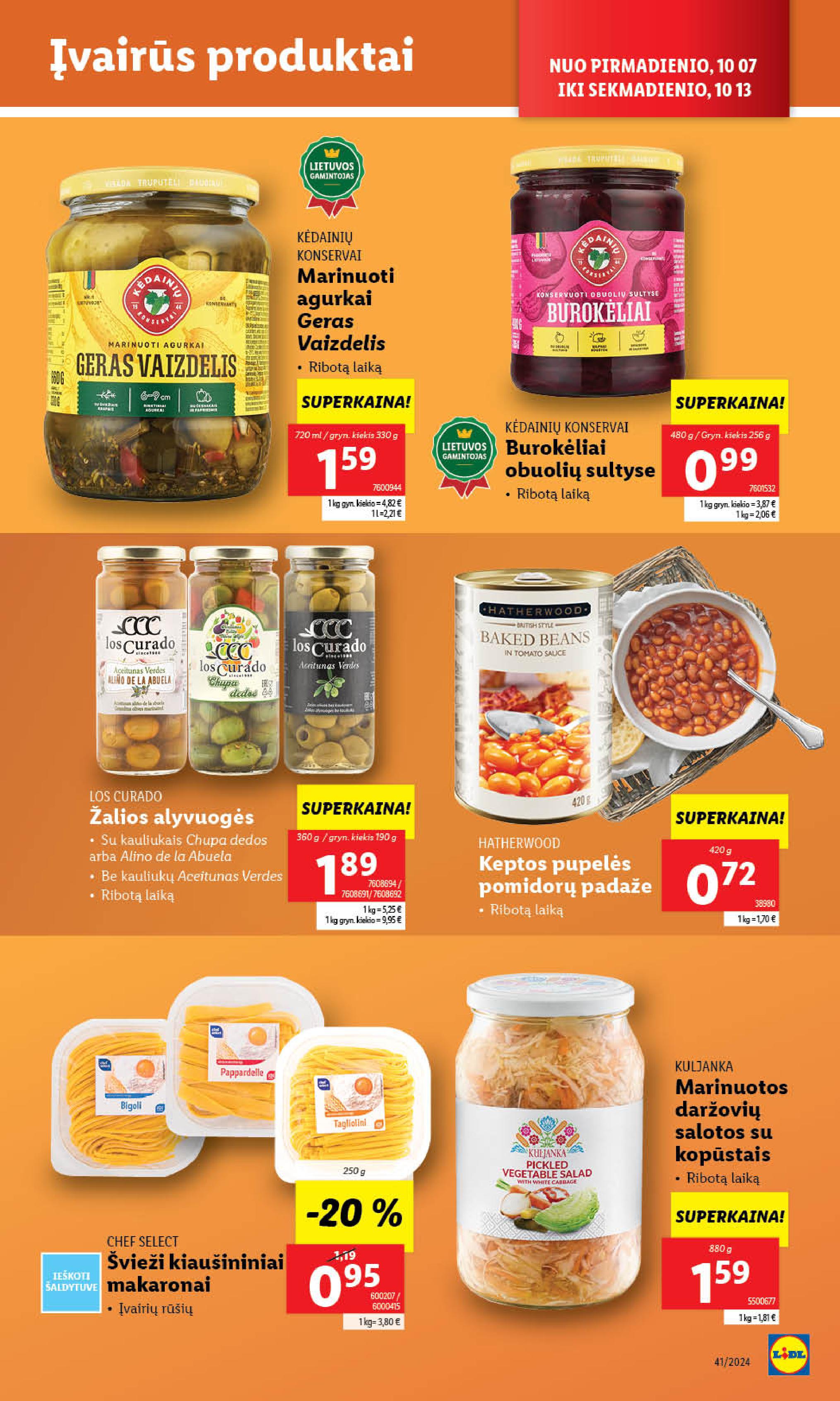 Naujausias LIDL kaininis katalogas 2024.10.07 - 2024.10.13