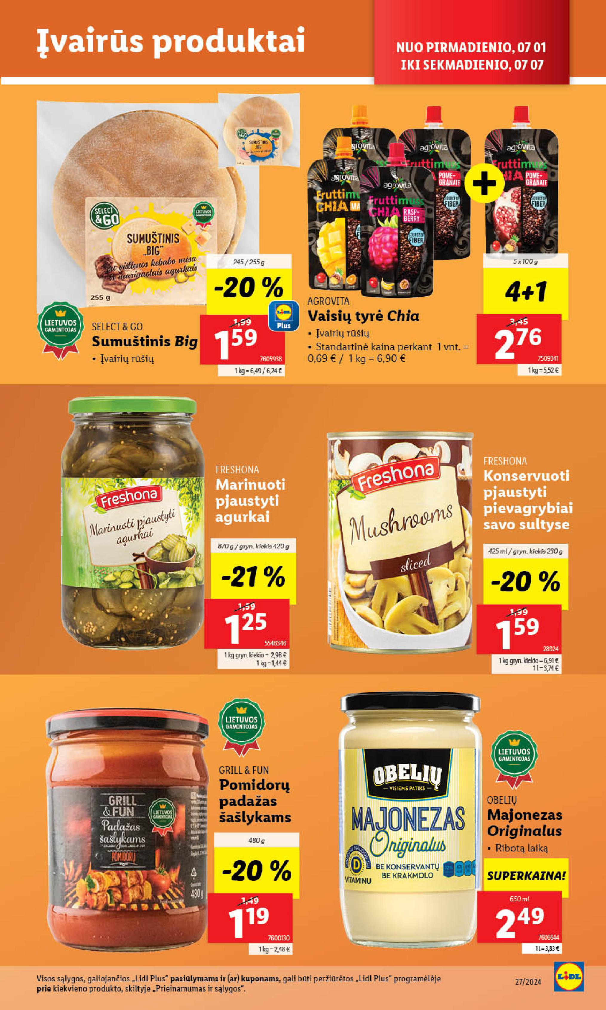 Naujausias LIDL kaininis katalogas 2024.07.01 - 2024.07.07