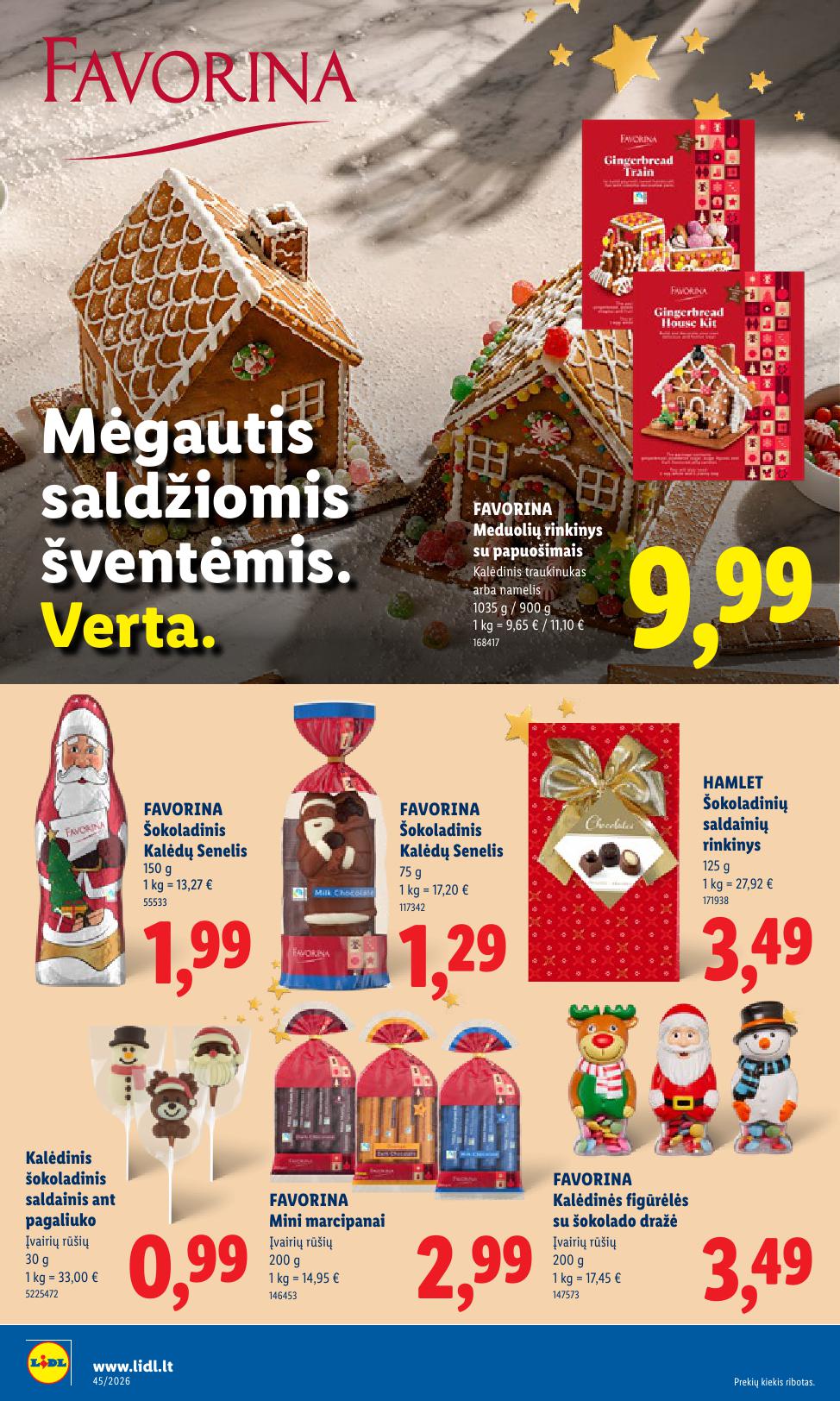 Naujausias LIDL kaininis katalogas 2026.11.02 - 2026.11.08