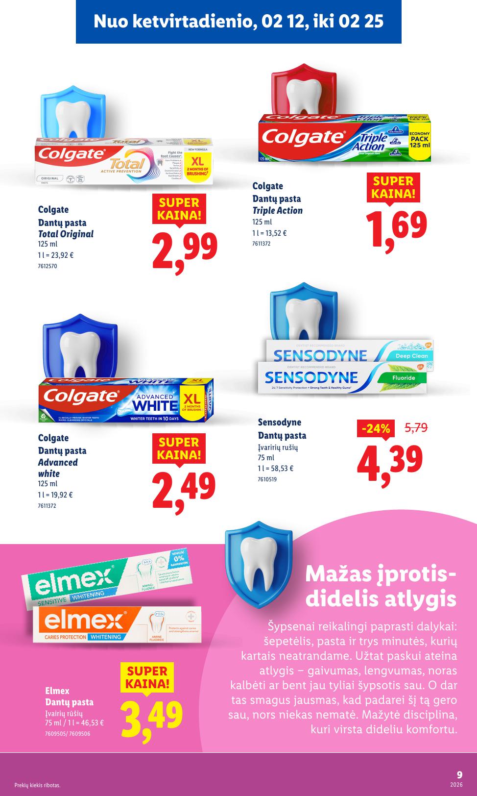 LIDL nuolaidų katalogas "Grožio festivalis" galioja nuo 2026.02.12