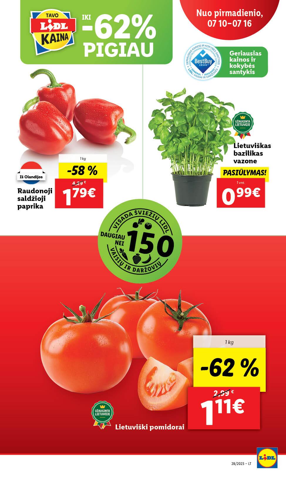 Naujausias LIDL kaininis katalogas 2023.07.10 - 2023.07.16