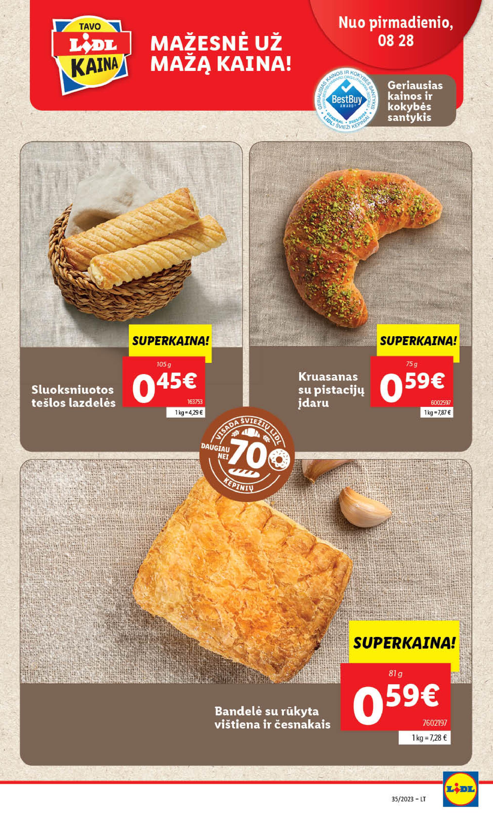 Naujausias LIDL kaininis katalogas 2023.08.28 - 2023.09.03