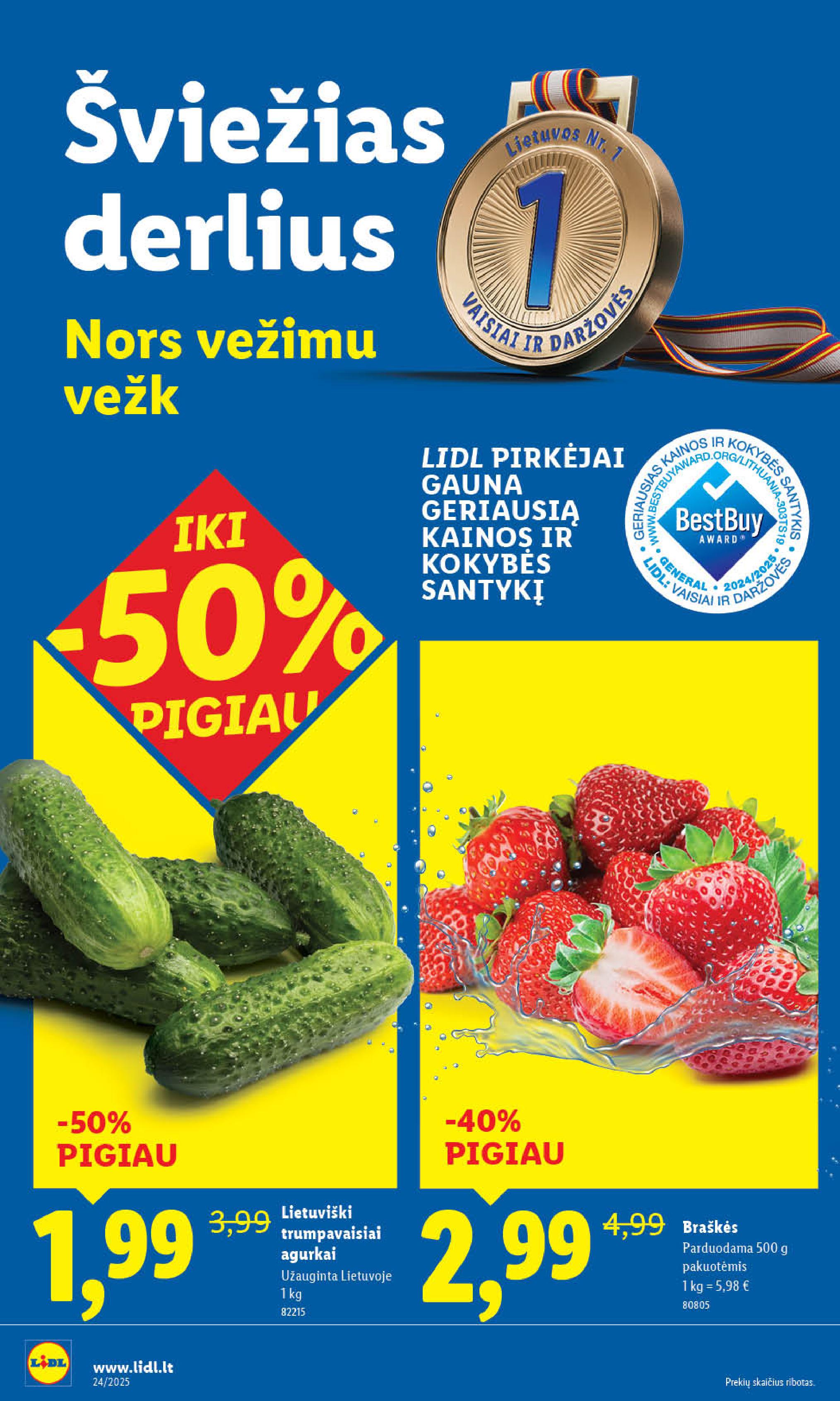 Naujausias LIDL kaininis katalogas 2025.06.09 - 2025.06.15
