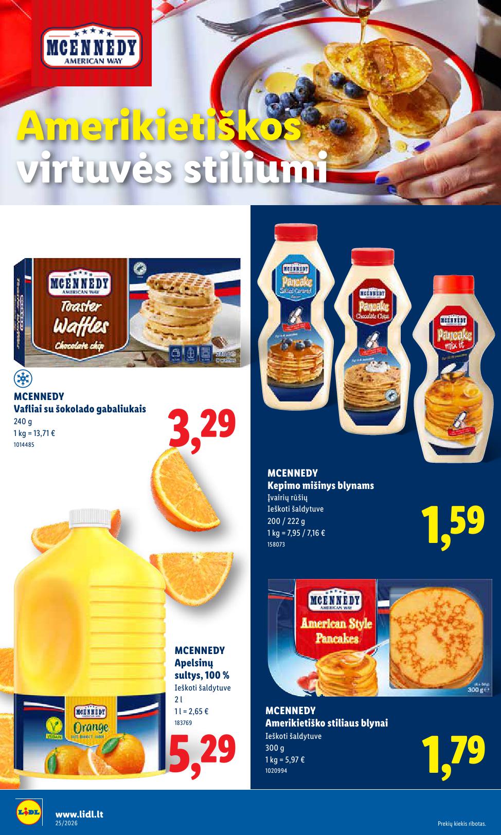 Naujausias LIDL kaininis katalogas 2026.06.15 - 2026.06.21