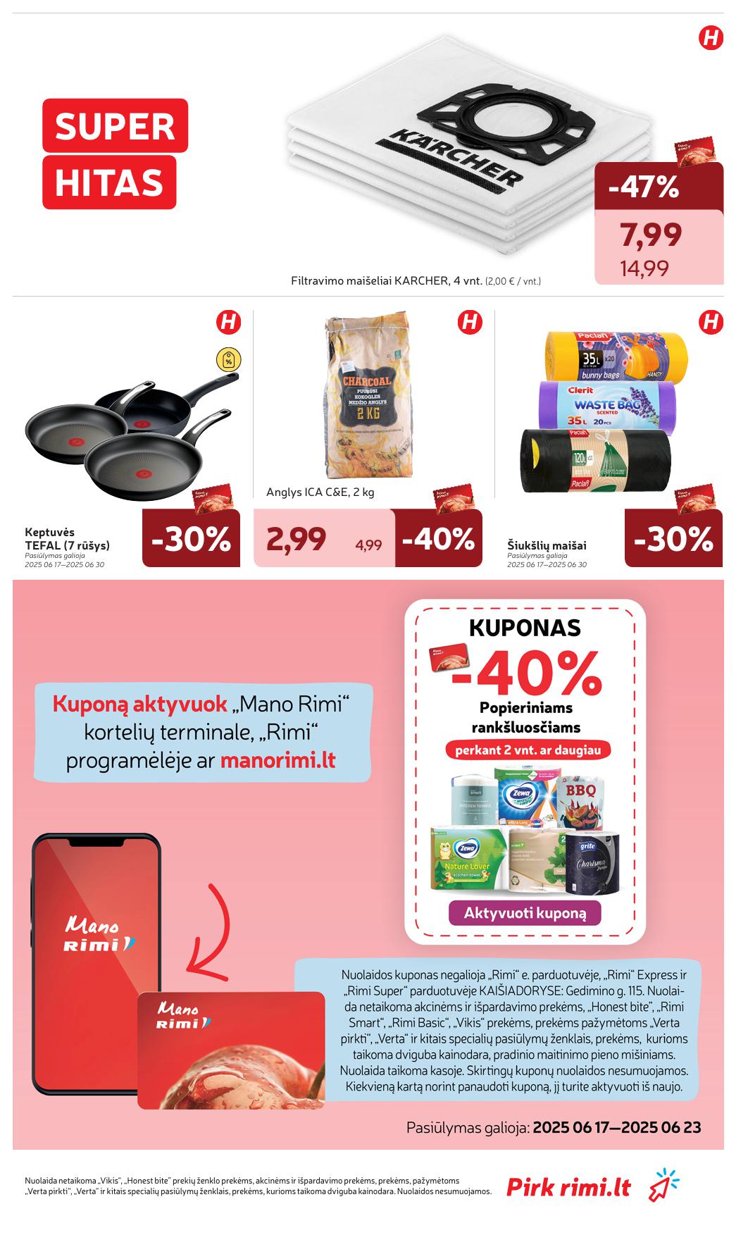 Naujausias RIMI kaininis katalogas 2025.06.17 - 2025.06.23