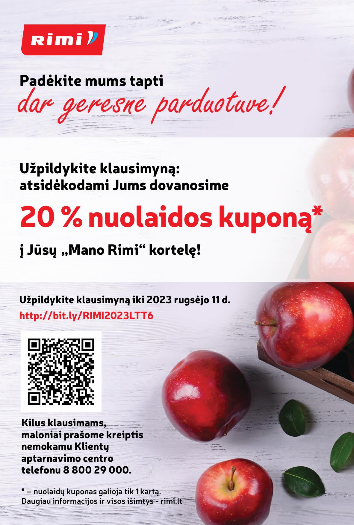 Naujausias RIMI kaininis katalogas 2023.08.22 - 2023.08.28