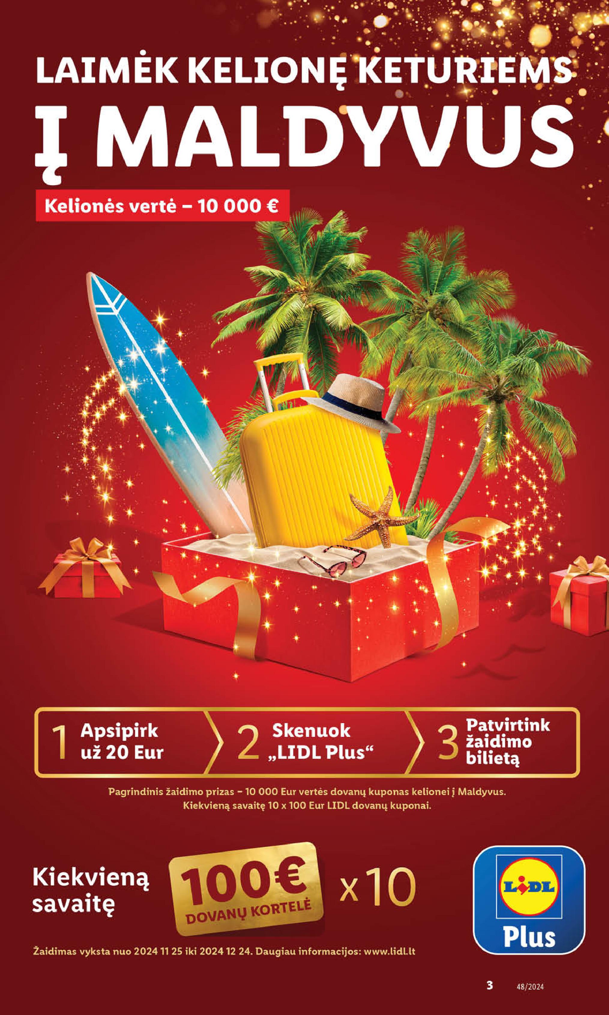 Naujausias LIDL kaininis katalogas 2024.11.25 - 2024.12.01