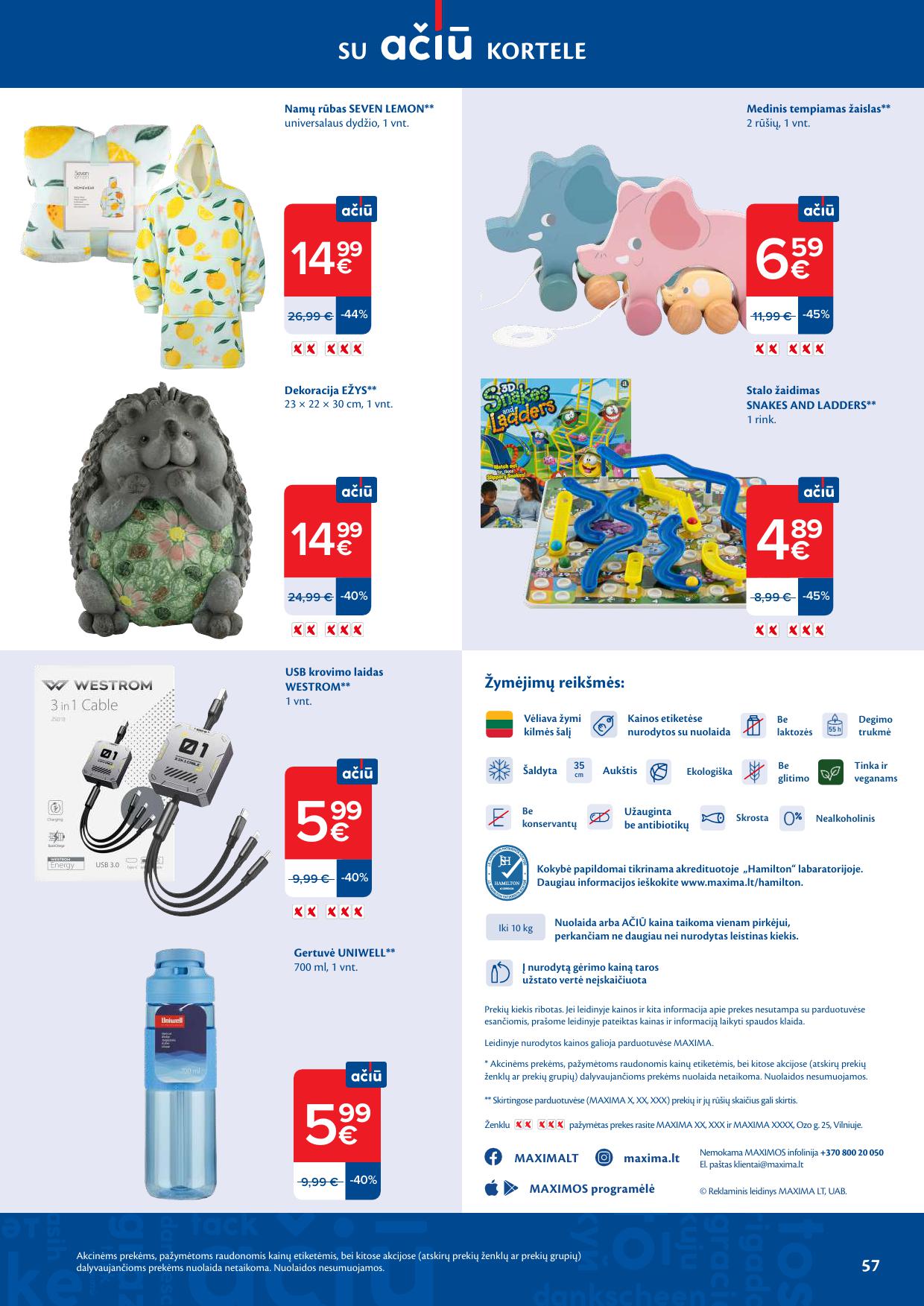 MAXIMA akcijų ir nuolaidų leidinys Nr.17 2026.04.21 - 2026.04.27