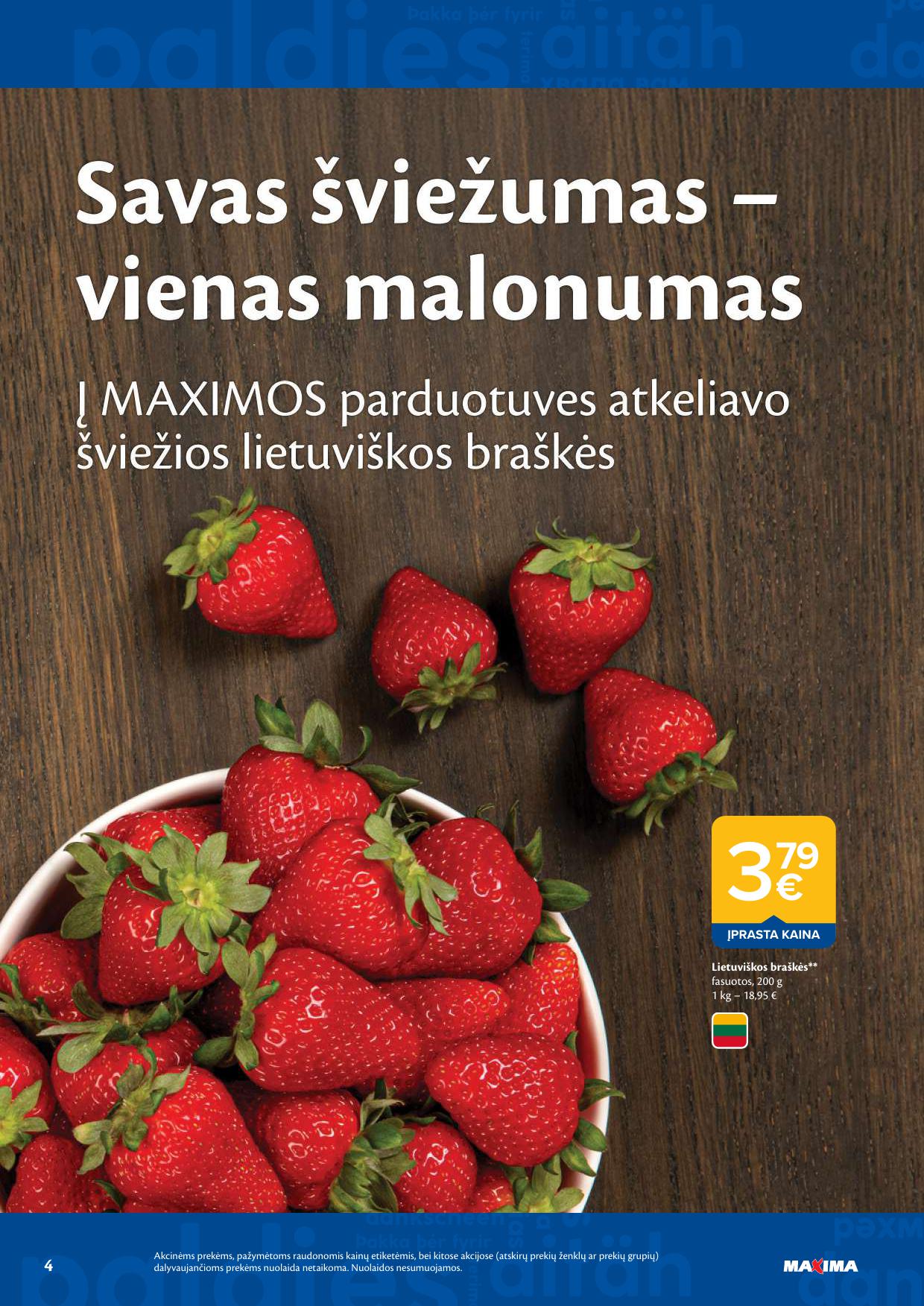 Naujausias MAXIMA kaininis katalogas 2026.05.19 - 2026.05.25