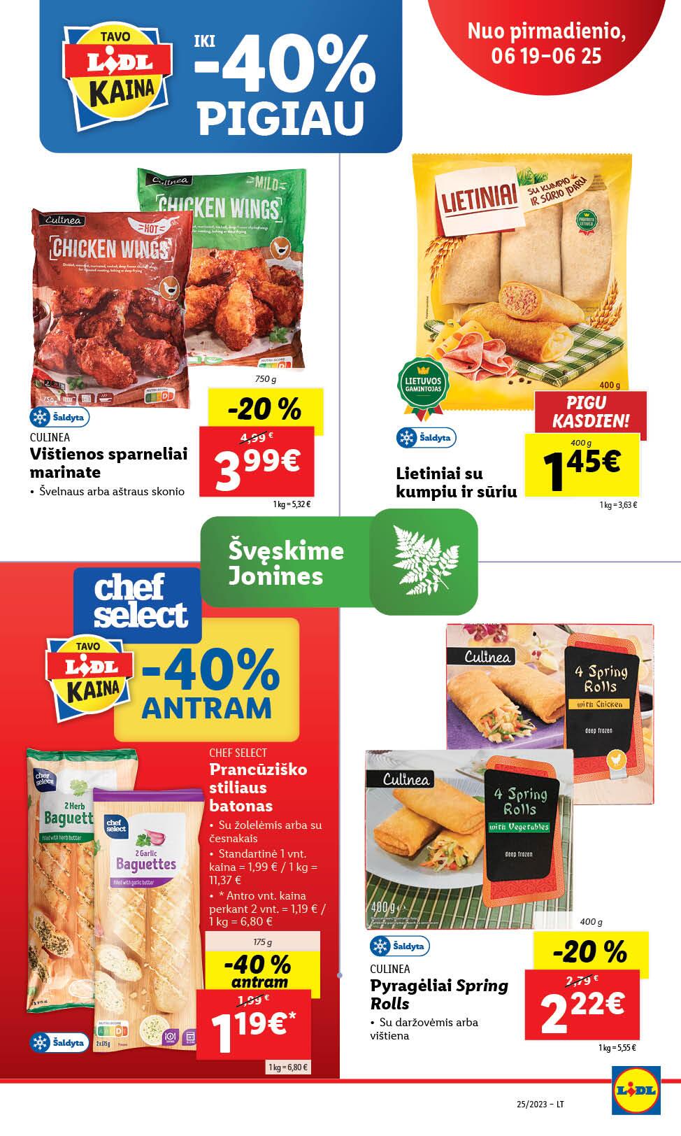 Naujausias LIDL kaininis katalogas 2023.06.19 - 2023.06.25