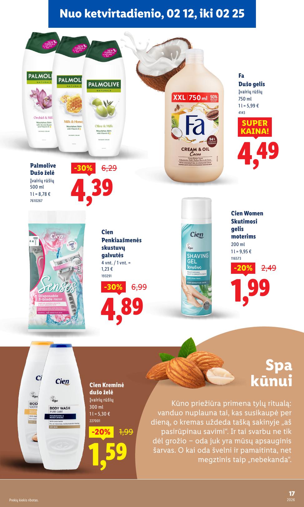 LIDL nuolaidų katalogas "Grožio festivalis" galioja nuo 2026.02.12