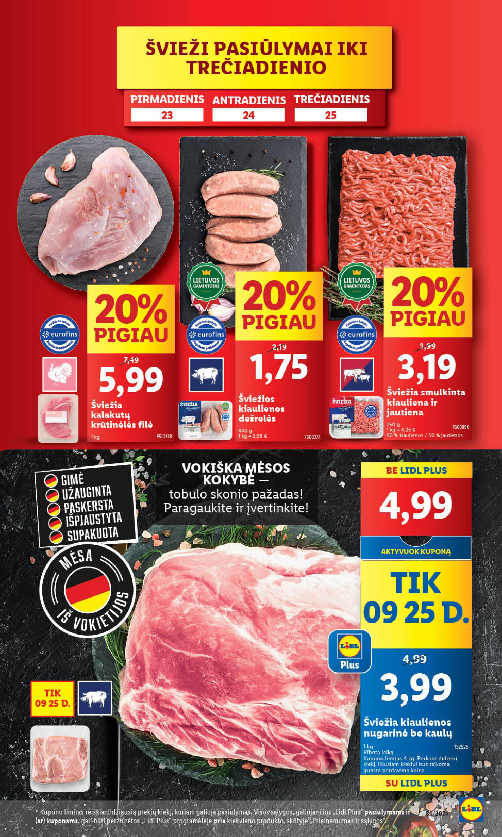 Naujausias LIDL kaininis katalogas 2024.09.23 - 2024.09.29