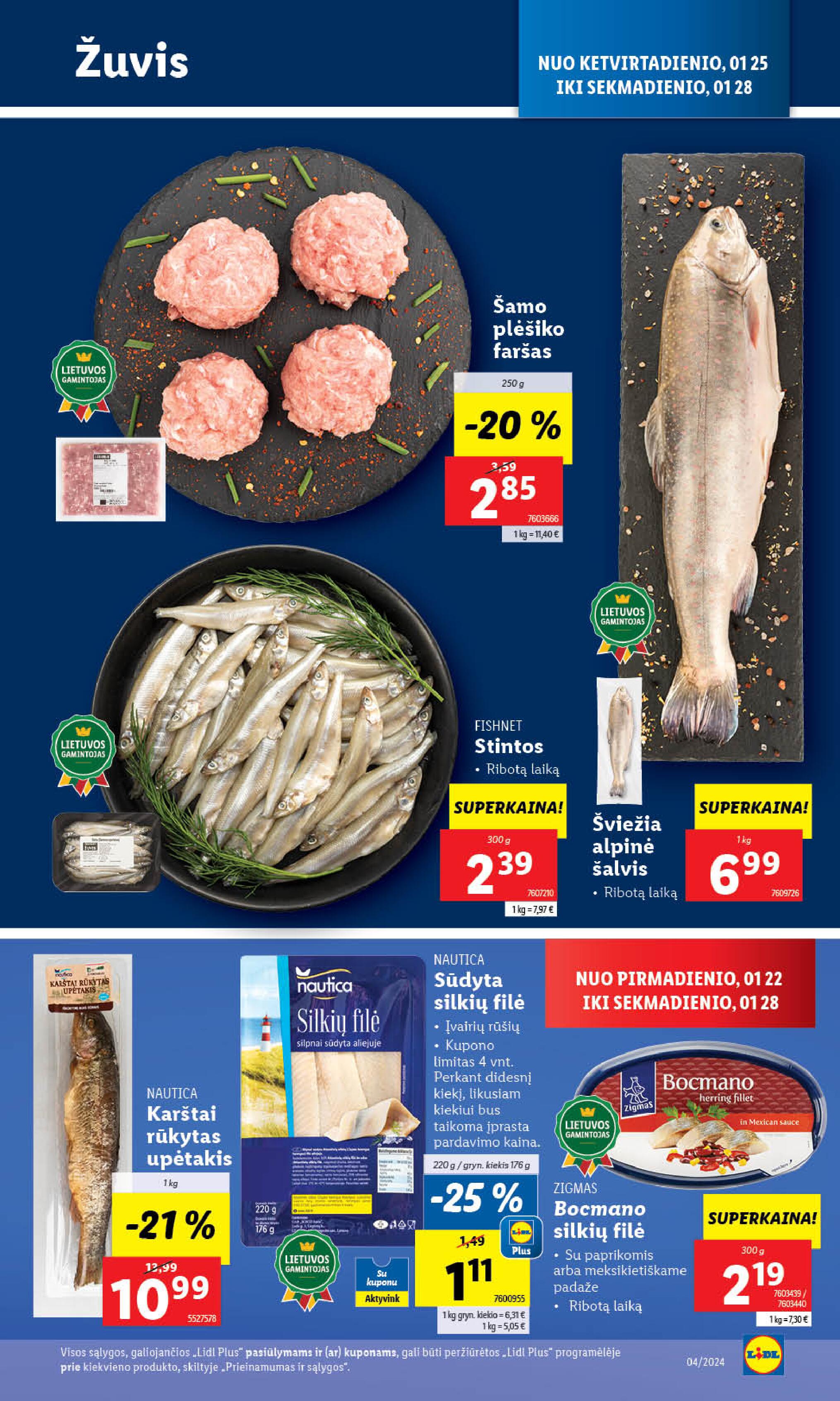 Naujausias LIDL kaininis katalogas 2024.01.22 - 2024.01.28
