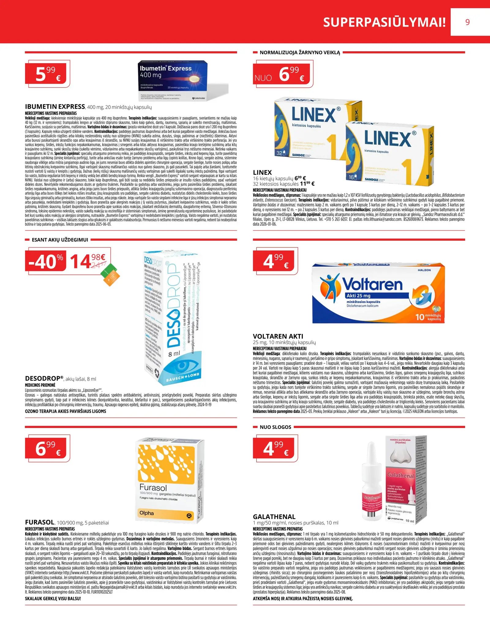 GINTARINĖS vaistinės akcijų ir nuolaidų leidinys 2026.02.01 - 2026.02.28