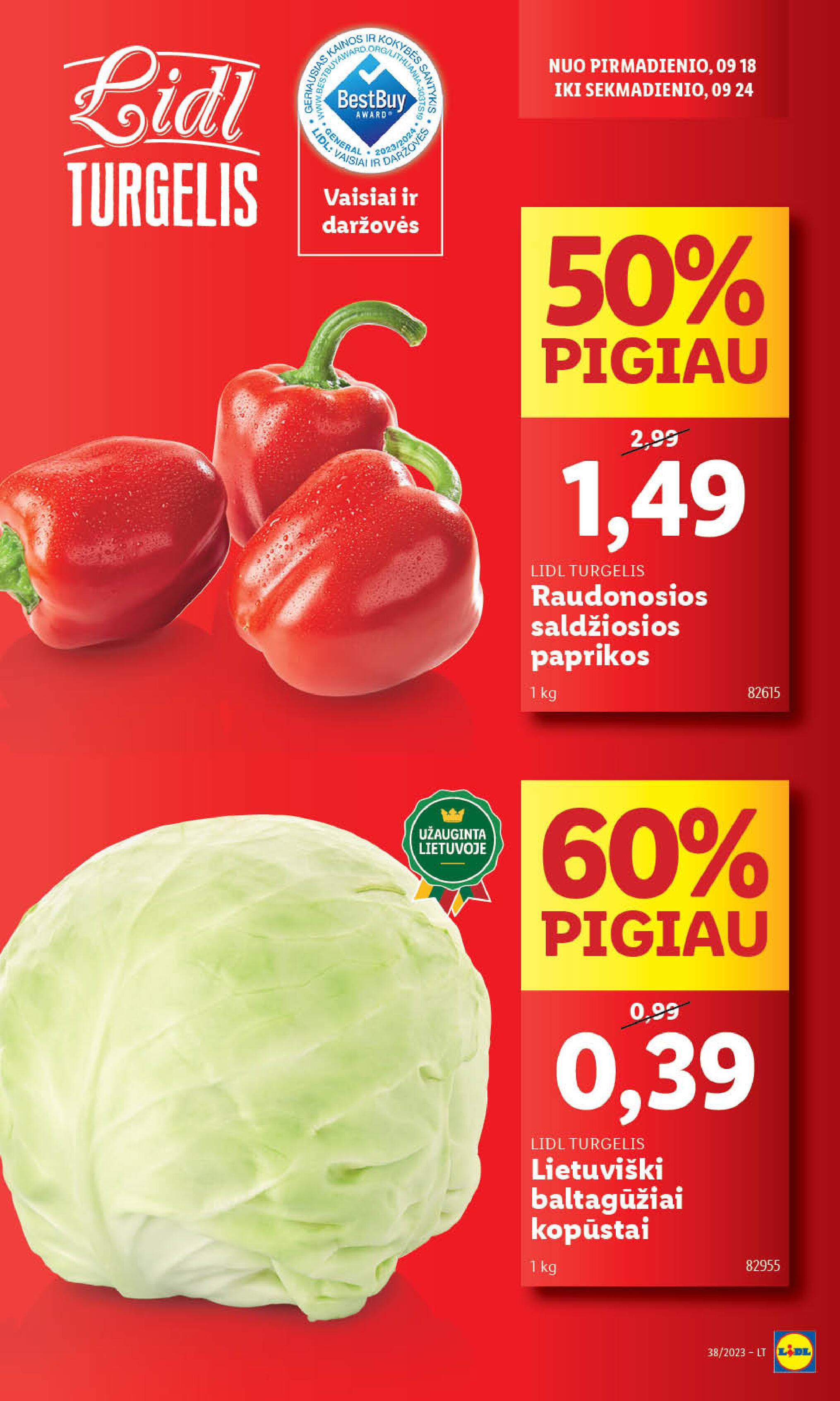 Naujausias LIDL kaininis katalogas 2023.09.18 - 2023.09.24