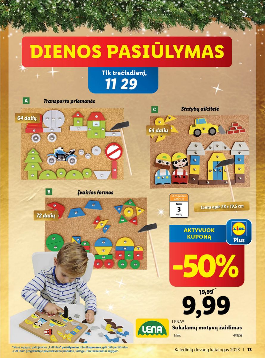 LIDL Kalėdinių dovanų katalogas "Sukurkime Kalėdų stebuklą"