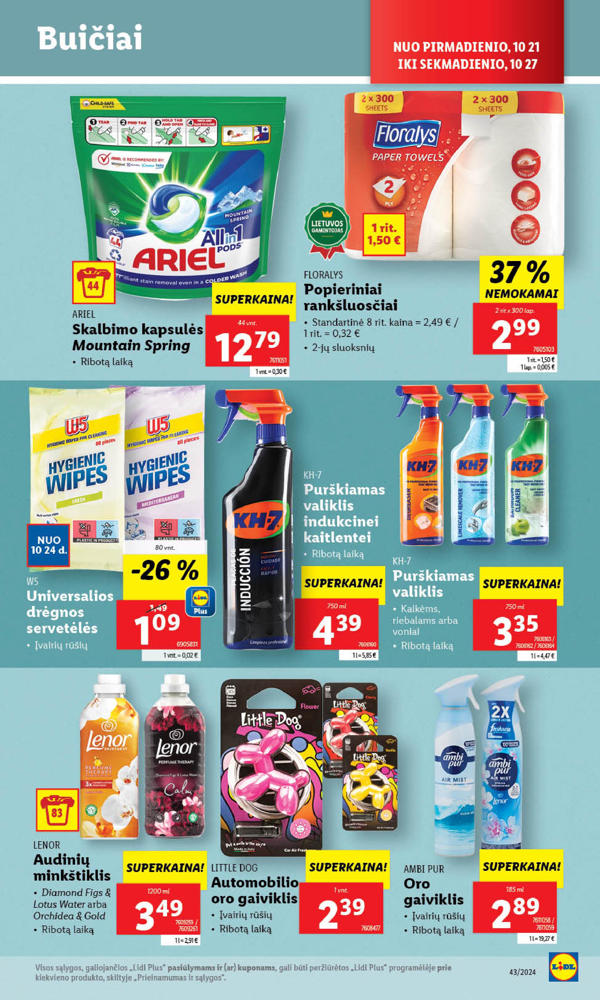 Naujausias LIDL kaininis katalogas 2024.10.21 - 2024.10.27