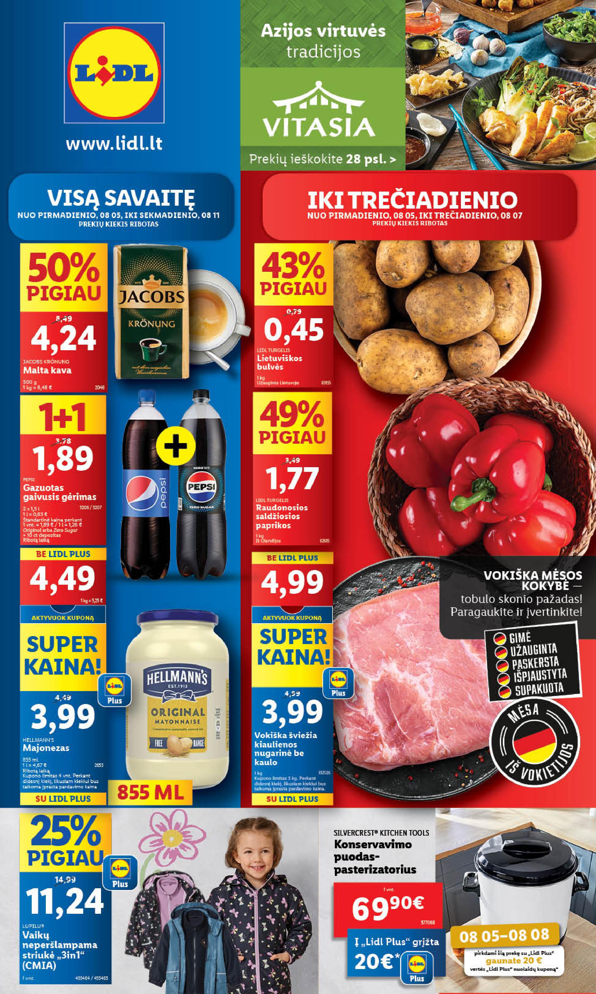 Naujausias LIDL kaininis katalogas 2024.08.05 - 2024.08.11