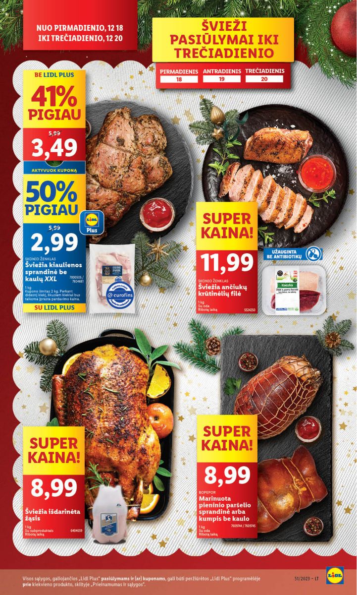 Naujausias LIDL kaininis katalogas 2023.12.18 - 2023.12.24