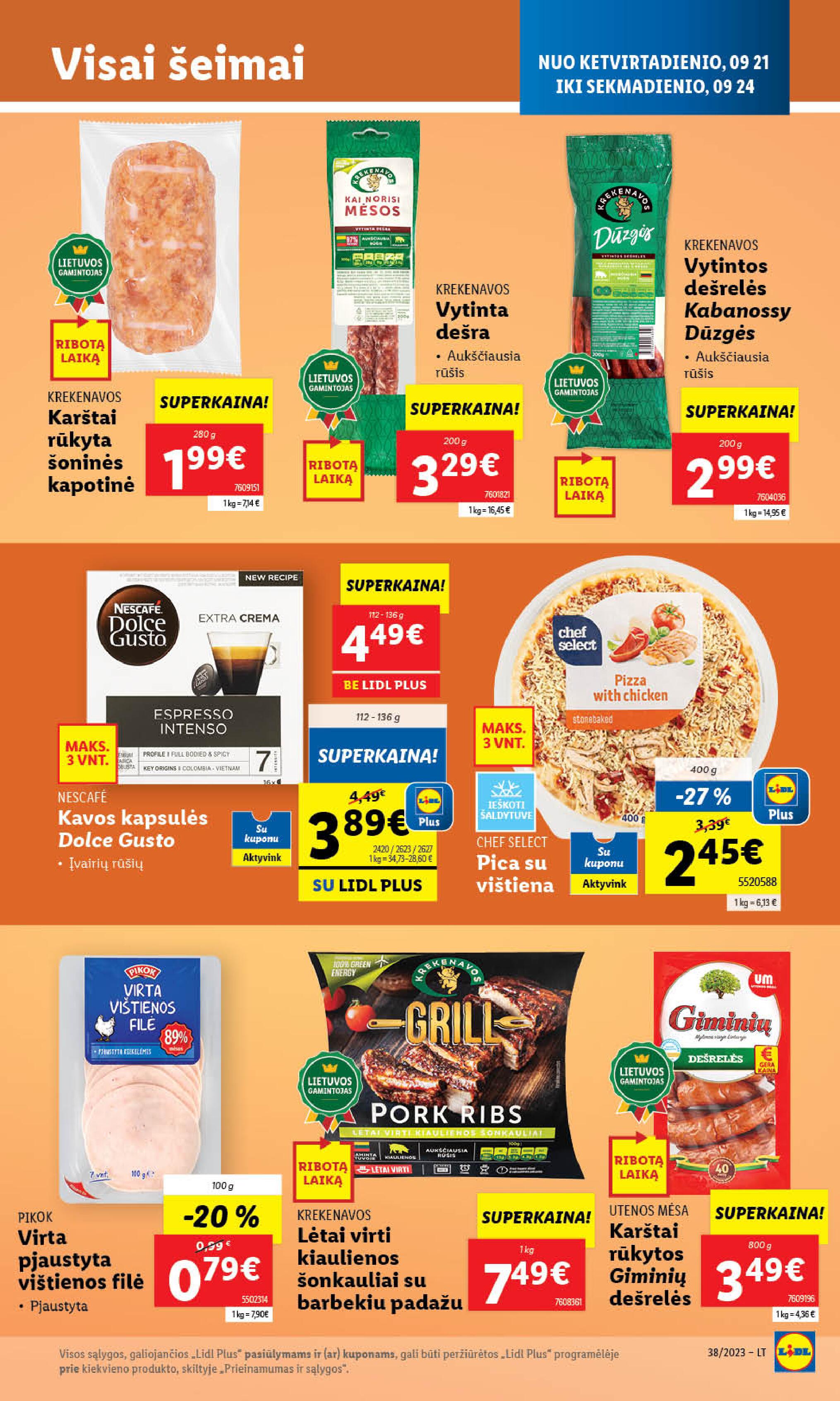 Naujausias LIDL kaininis katalogas 2023.09.18 - 2023.09.24