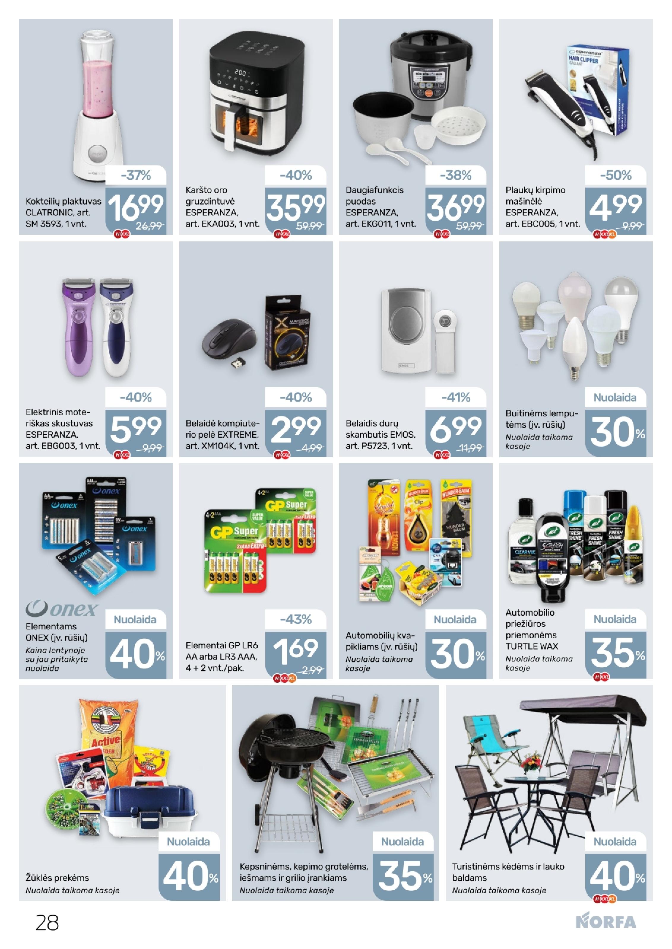 Naujausias NORFA kaininis katalogas 2026.04.16 - 2026.04.29