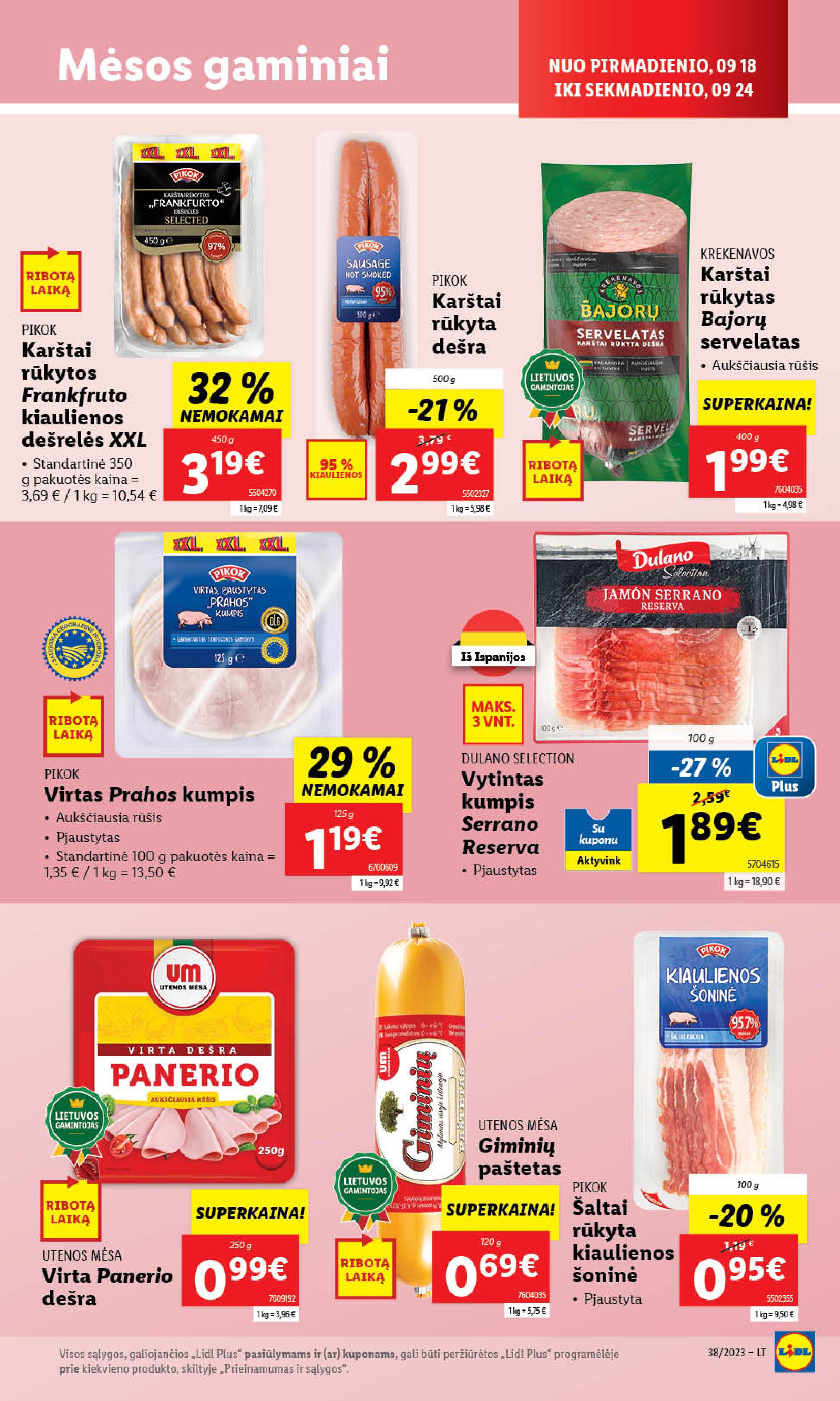 Naujausias LIDL kaininis katalogas 2023.09.18 - 2023.09.24