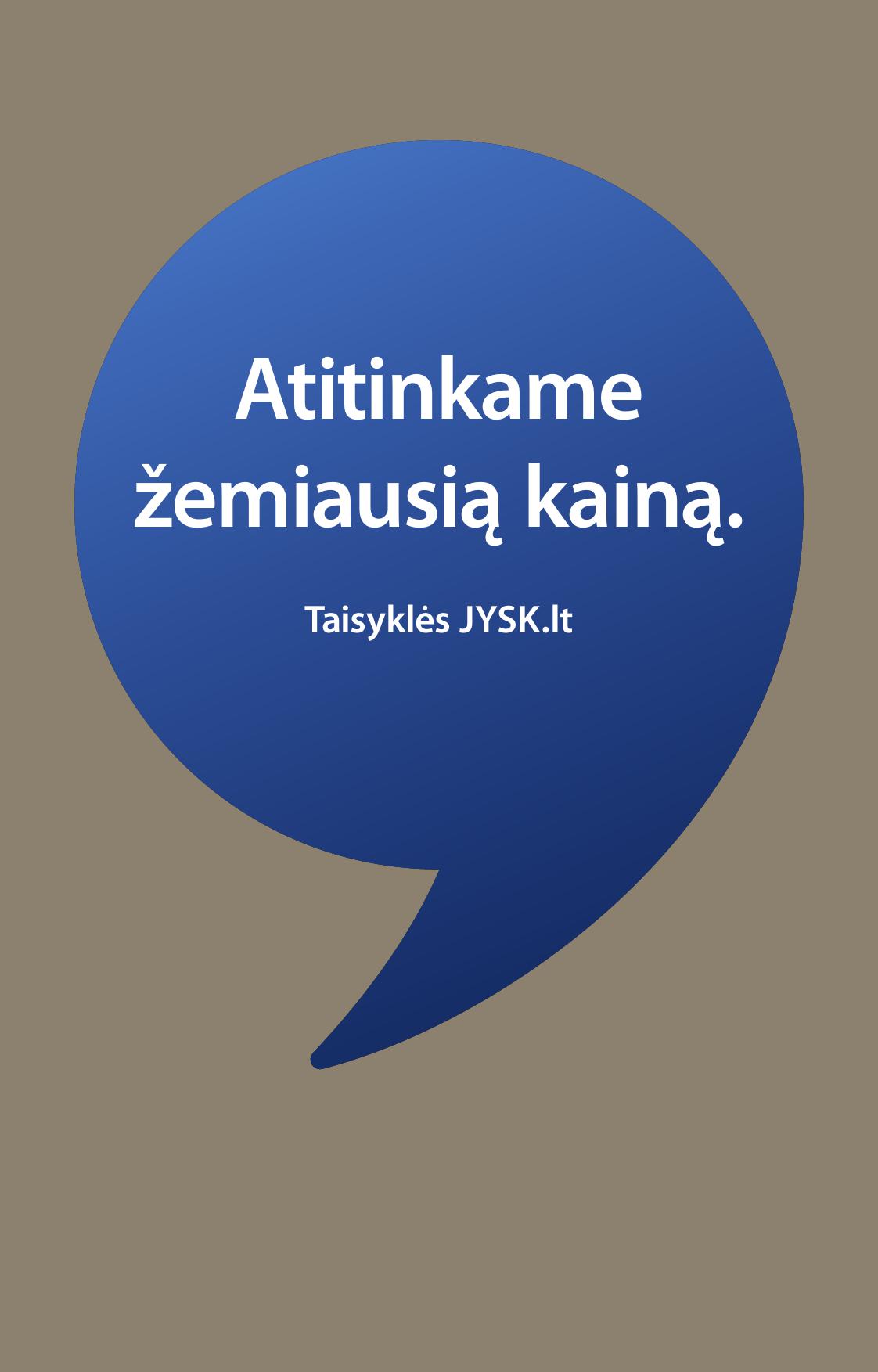 JYSK akcijų ir nuolaidų leidinys galioja 2026.09.08 - 2026.09.21