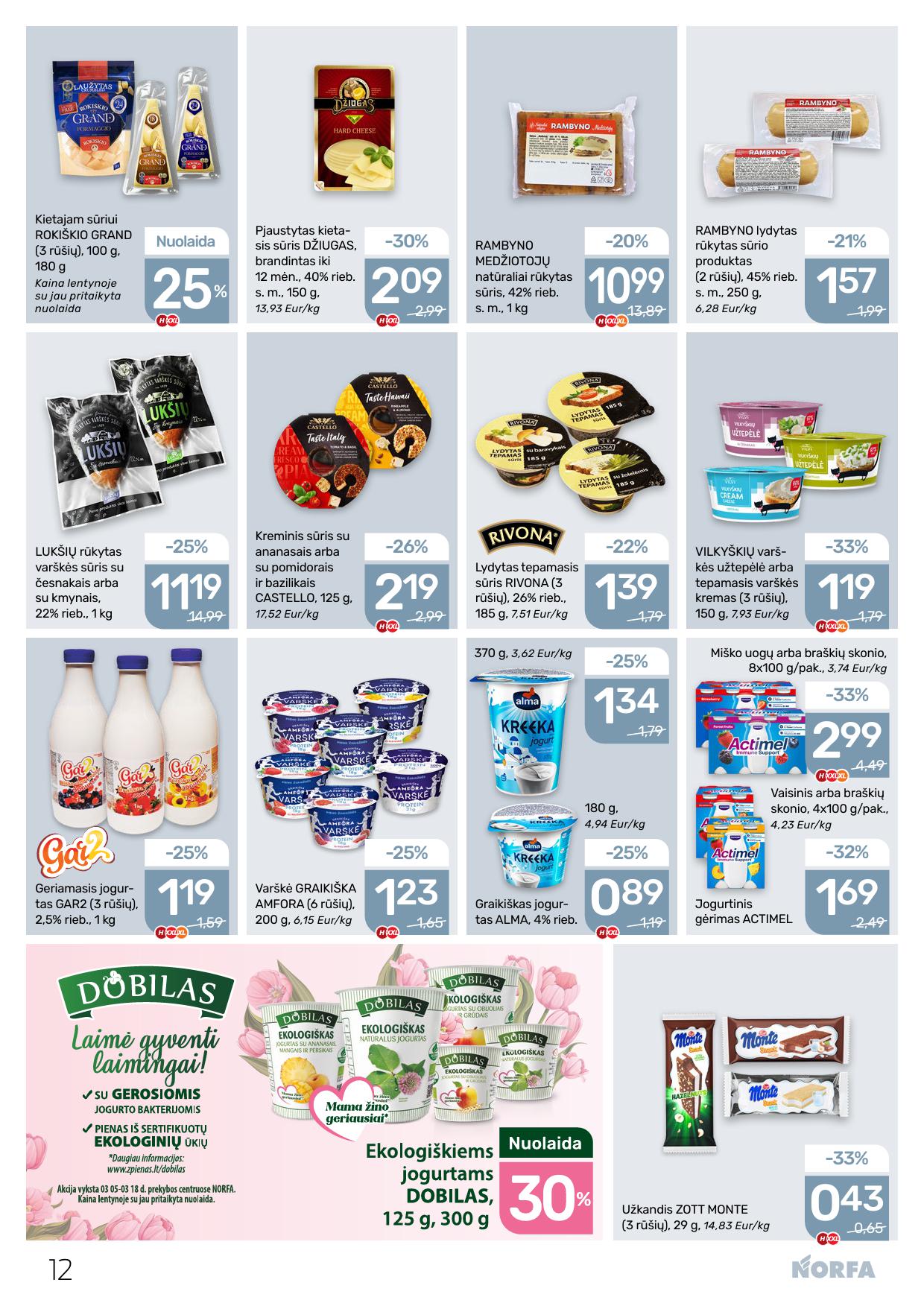 Naujausias NORFA kaininis katalogas 2026.03.05 - 2026.03.18