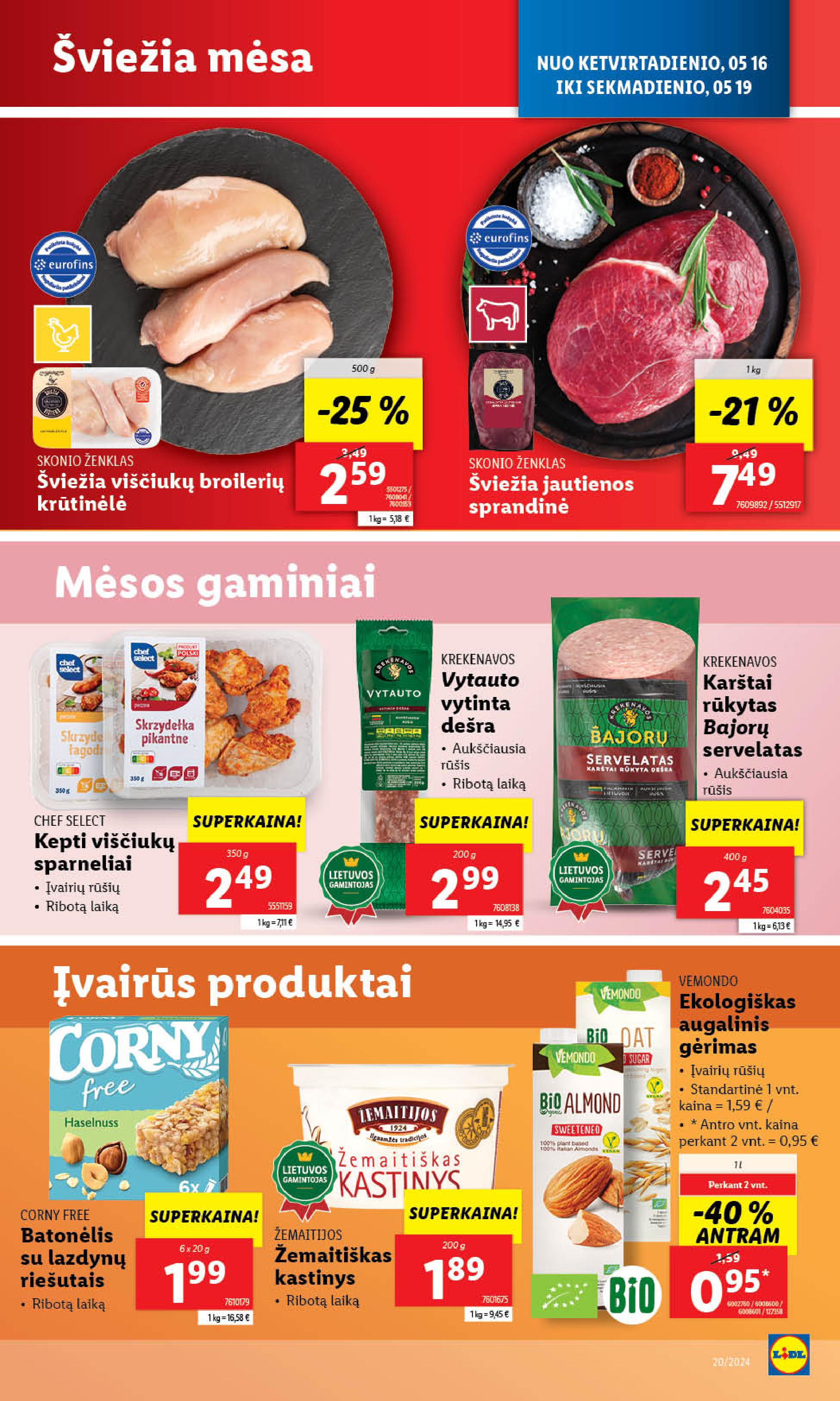 Naujausias LIDL kaininis katalogas 2024.05.13 - 2024.05.19