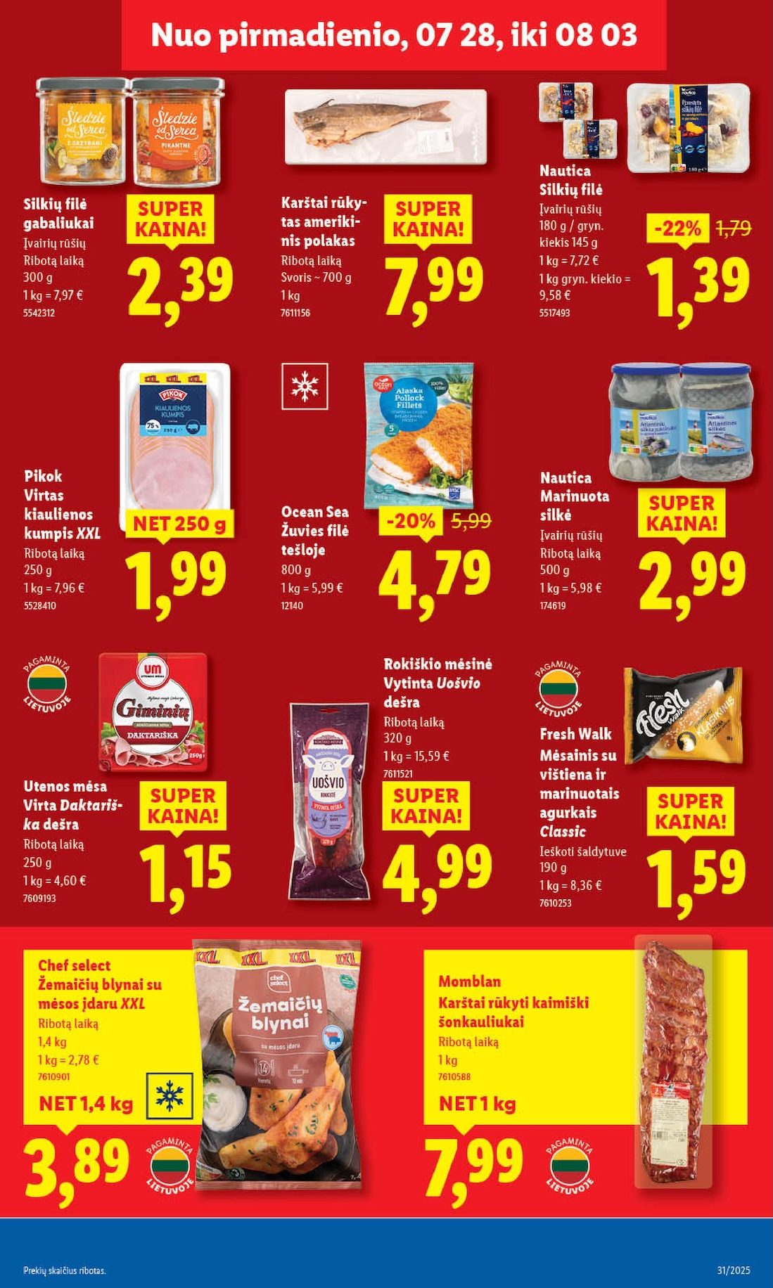 Naujausias LIDL kaininis katalogas 2025.07.28 - 2025.08.03
