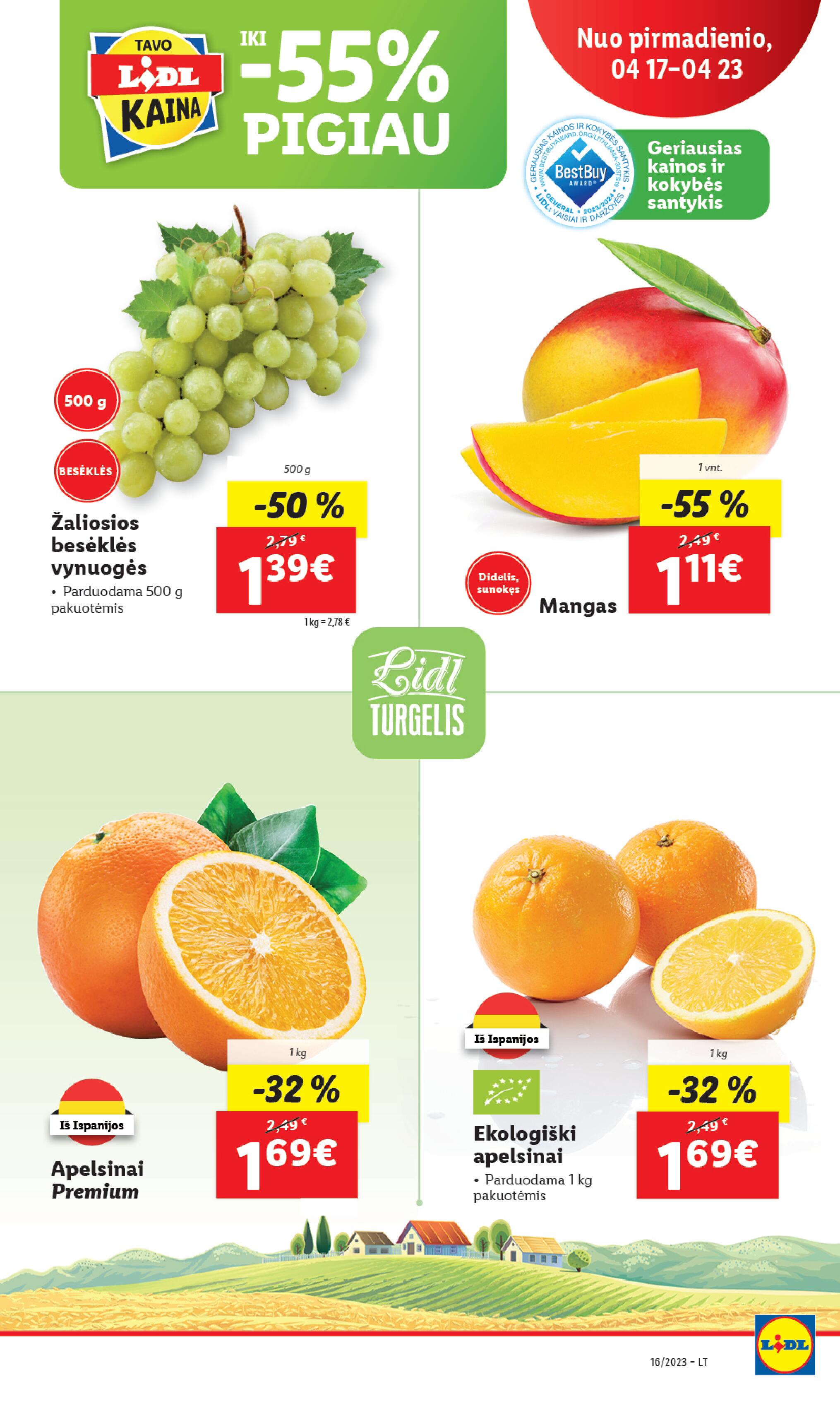 Naujausias LIDL kaininis katalogas 2023.04.17 - 2023.04.23