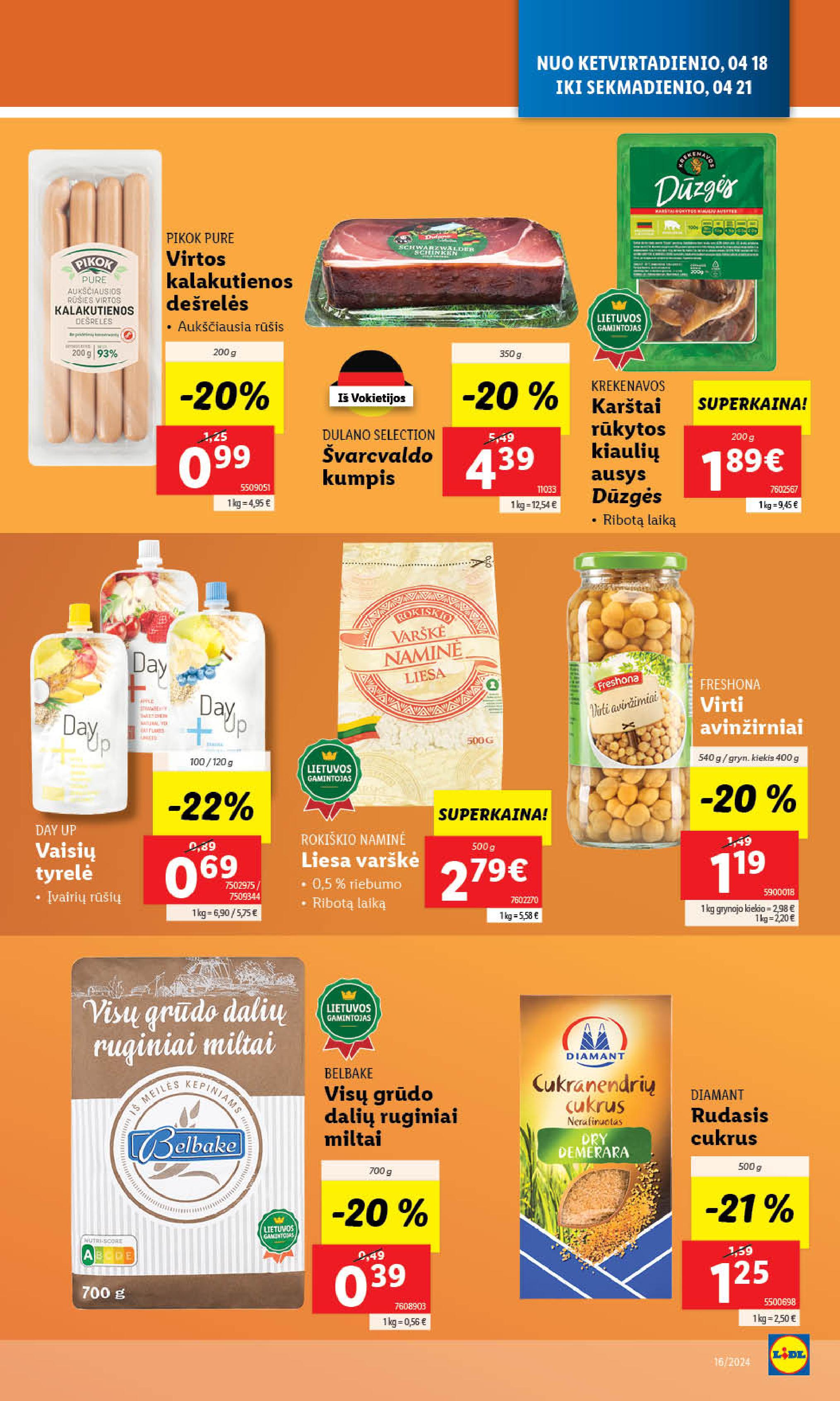 Naujausias LIDL kaininis katalogas 2024.04.15 - 2024.04.21