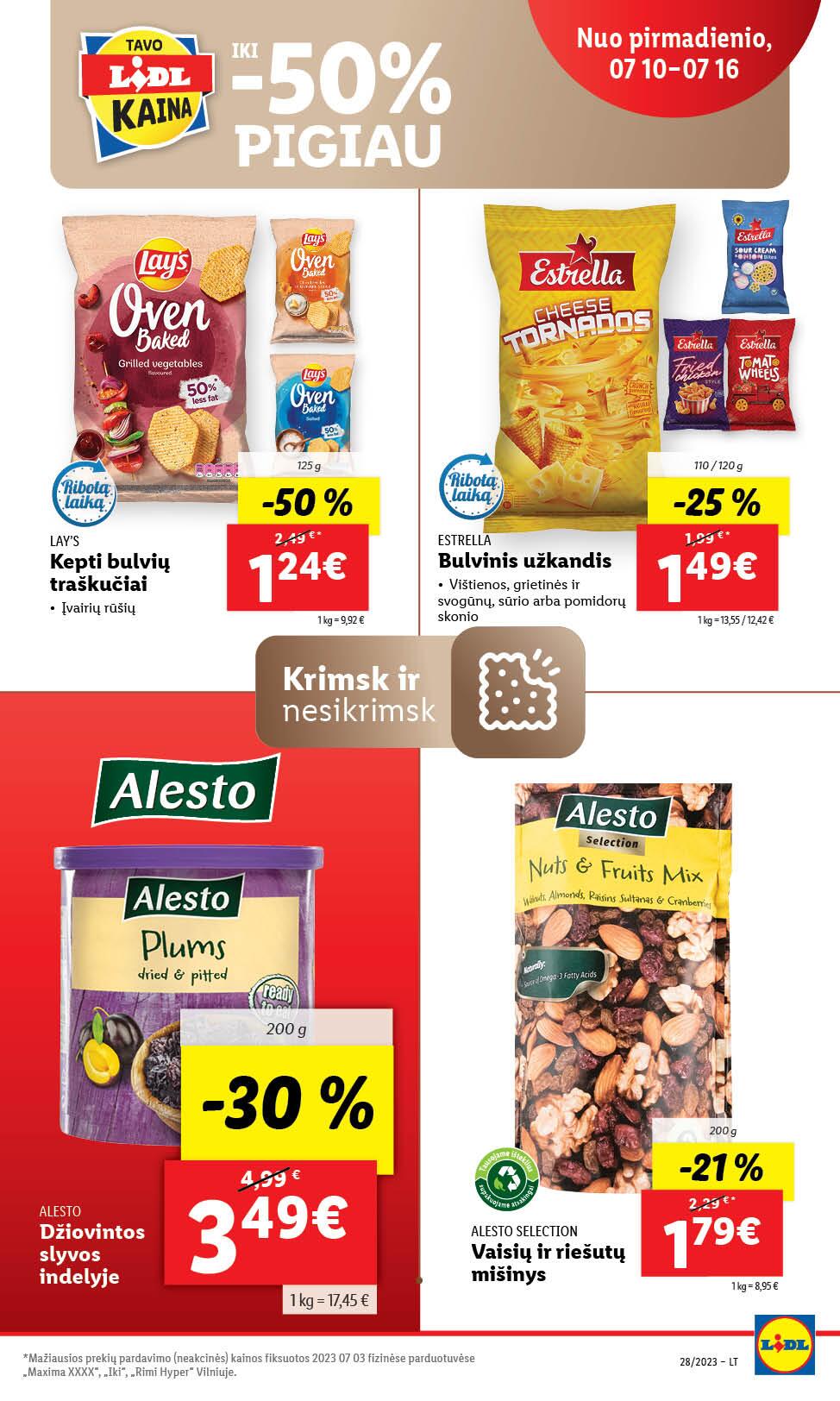 Naujausias LIDL kaininis katalogas 2023.07.10 - 2023.07.16